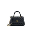 CHANEL CAVIAR MINI COCOHANDLE BLACK GHW SERIAL25