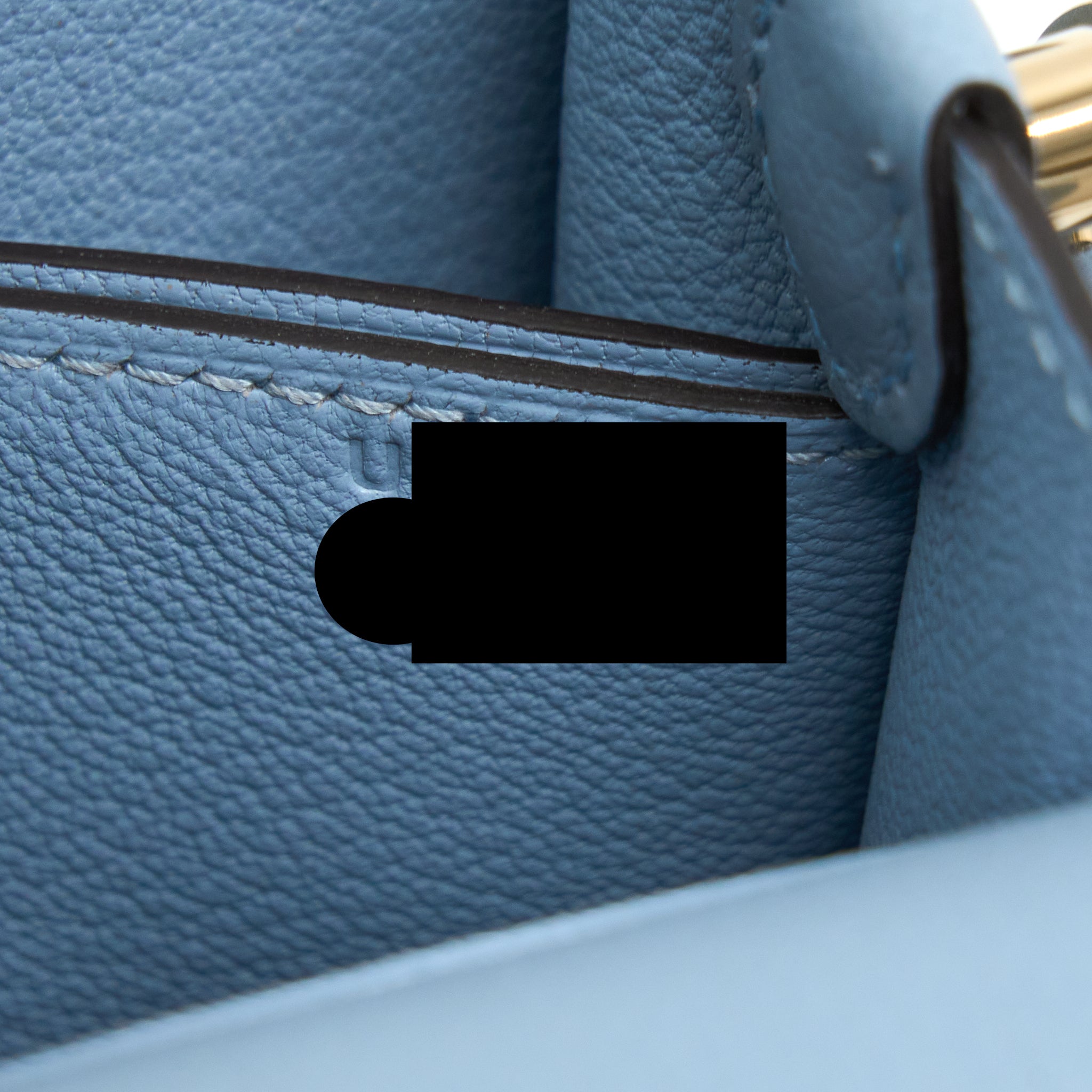 HERMES MINI ROULIS EVERCOLOR BLEU LIN GHW