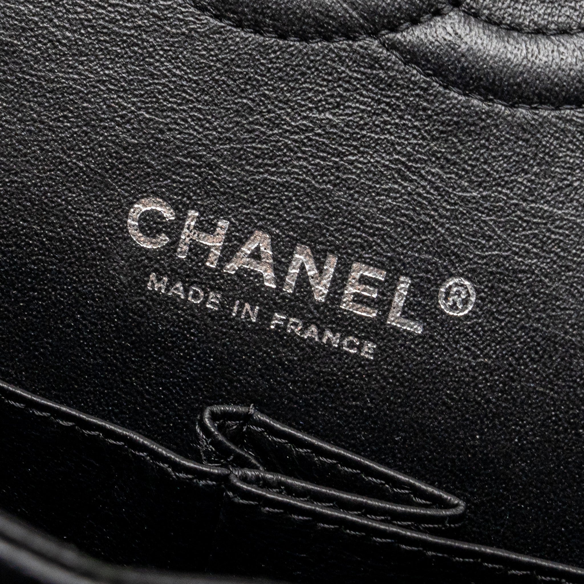 CHANEL MEDIUM CLASSIC DOUBLE FLAP BAG CAVIAR BLACK SHW