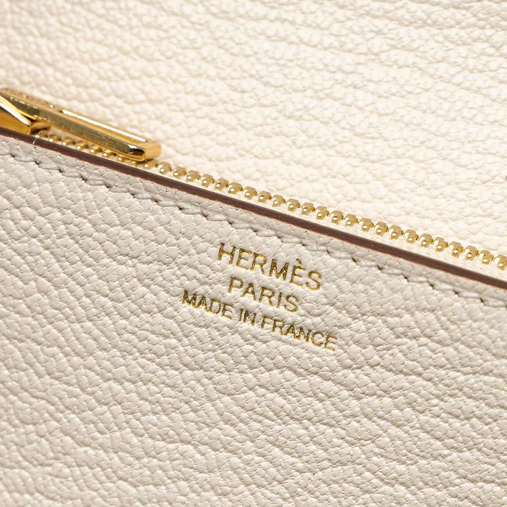 HERMES ROULIS SLIM CHEVRE MYSORE NATA LGHW