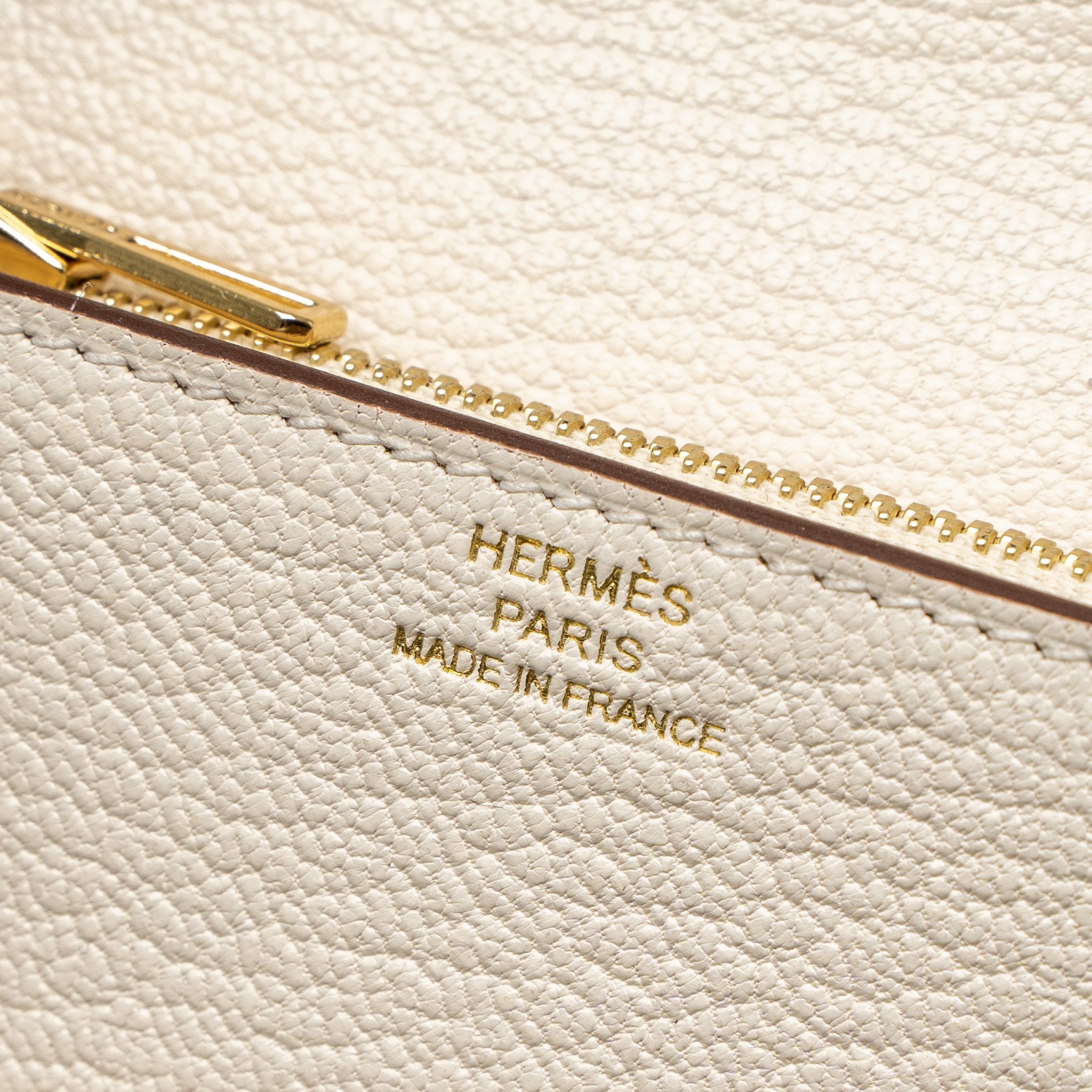 HERMES ROULIS SLIM CHEVRE MYSORE NATA LGHW
