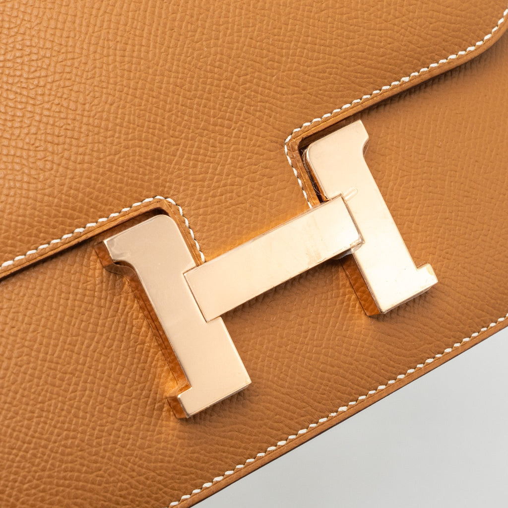 HERMES MINI CONSTANCE EPSOM GOLD RGHW