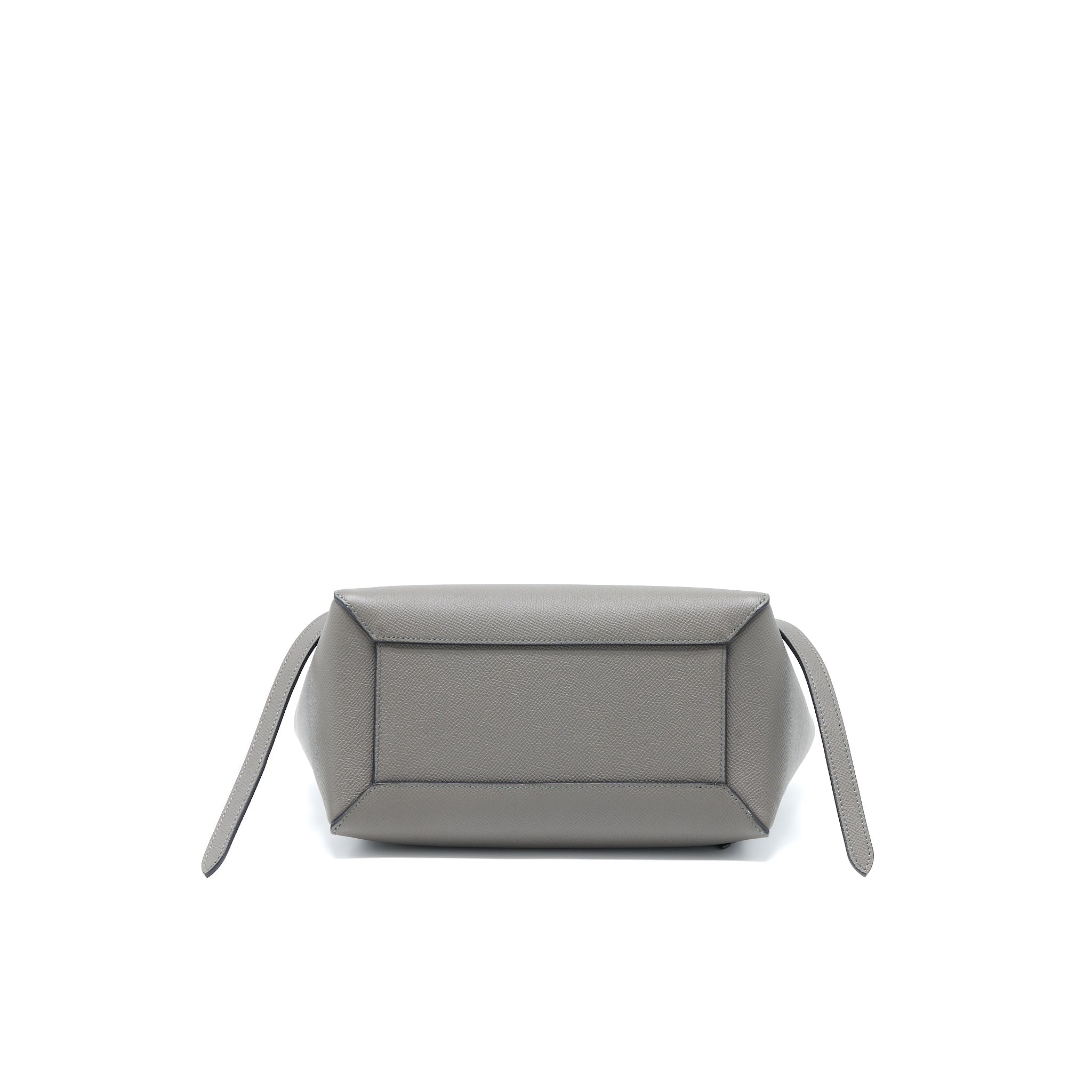 CELINE MICRO BELT BAG GRAINED CALFSKIN GREY GHW