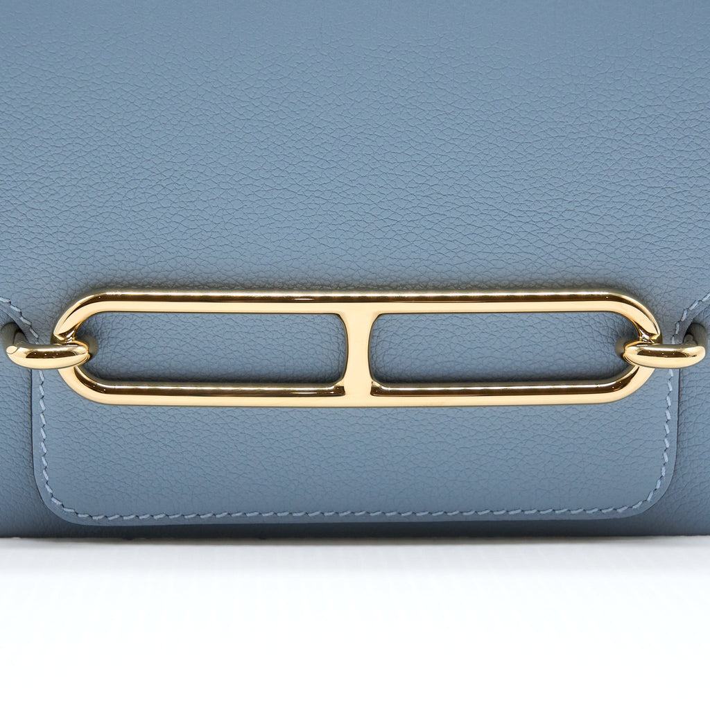 HERMES MINI ROULIS EVERCOLOR BLEU LIN GHW
