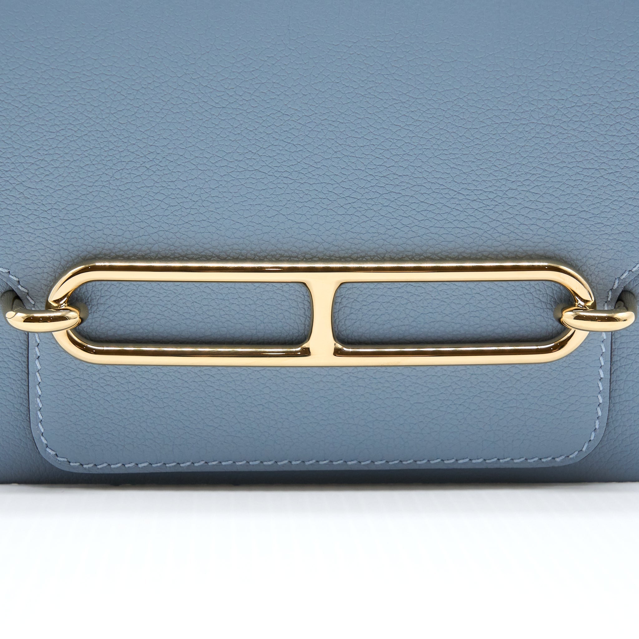 HERMES MINI ROULIS EVERCOLOR BLEU LIN GHW
