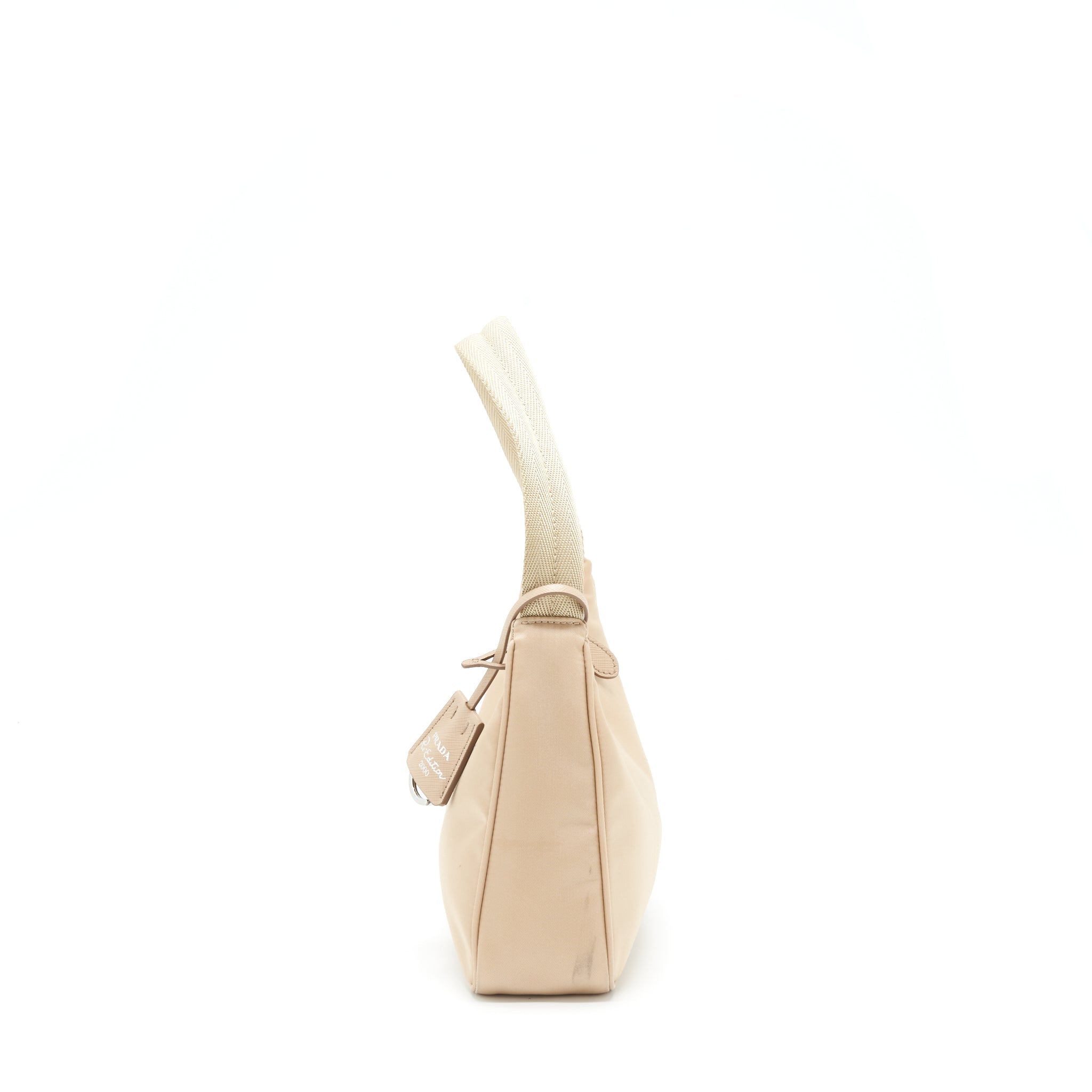 PRADA RE-NYLON RE-EDITION 2000 MINI BAG BEIGE SHW