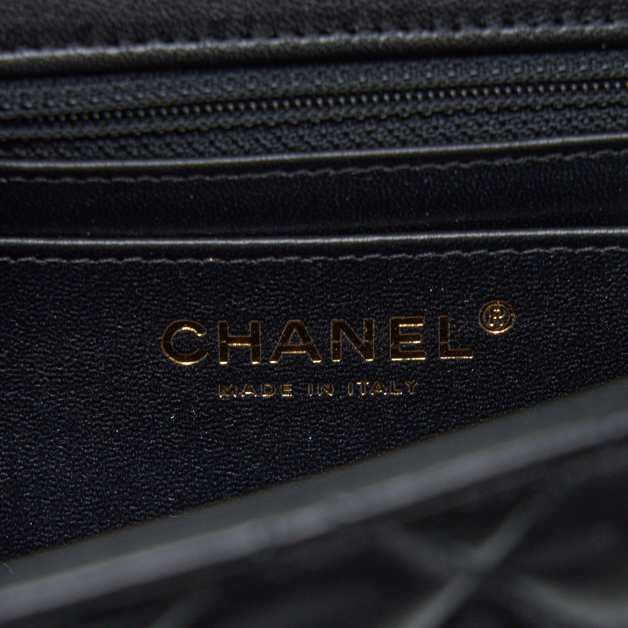 CHANEL CLASSIC MINI SQUARE FLAP BAG LAMBSKIN BLACK LGHW (MICROCHIP)