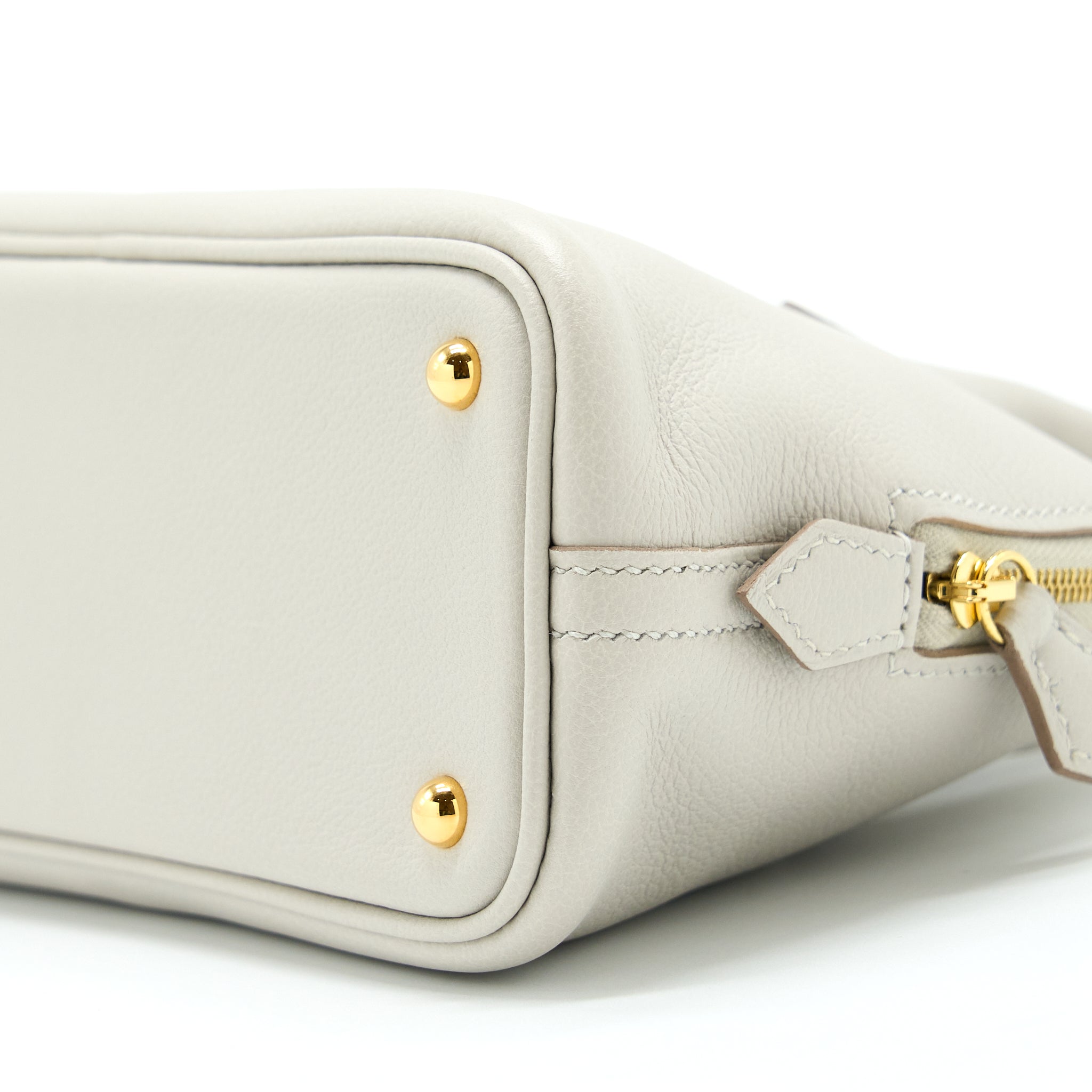 HERMES MINI BOLIDE EVERCOLOR GRIS PEARL GHW