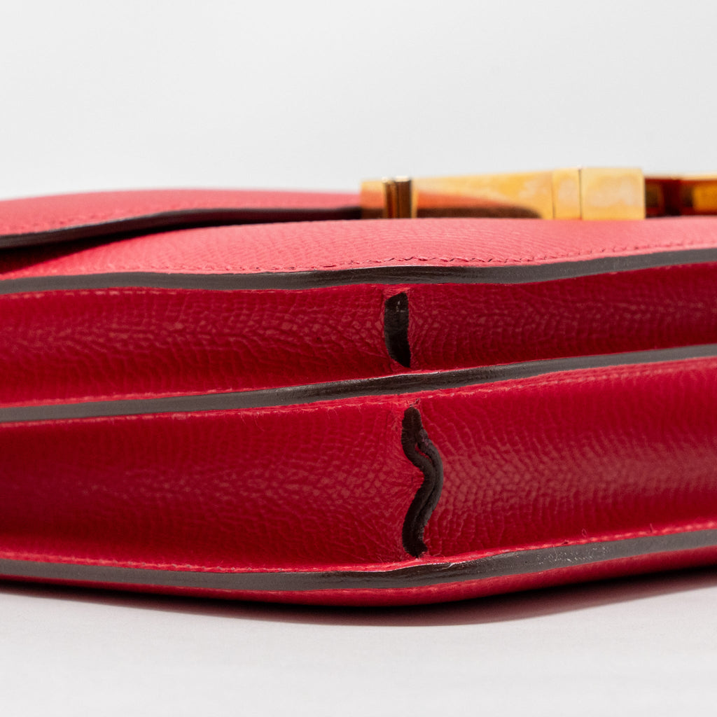 HERMES MINI CONSTANCE EPSOM ROSE EXTREME GHW