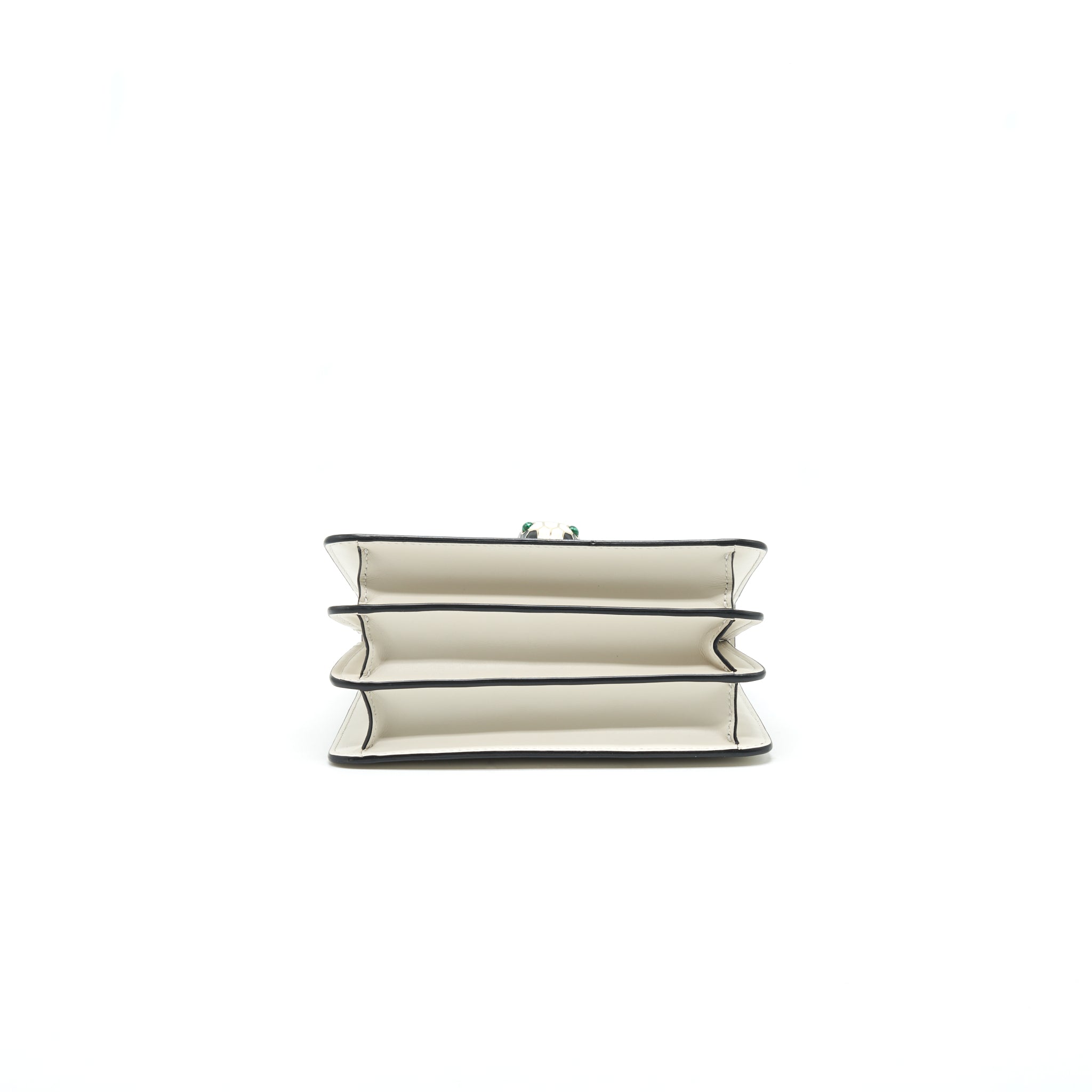 BVLGARI SERPENTI FOREVER CROSSBODY BAG WITH HANDLE WHITE