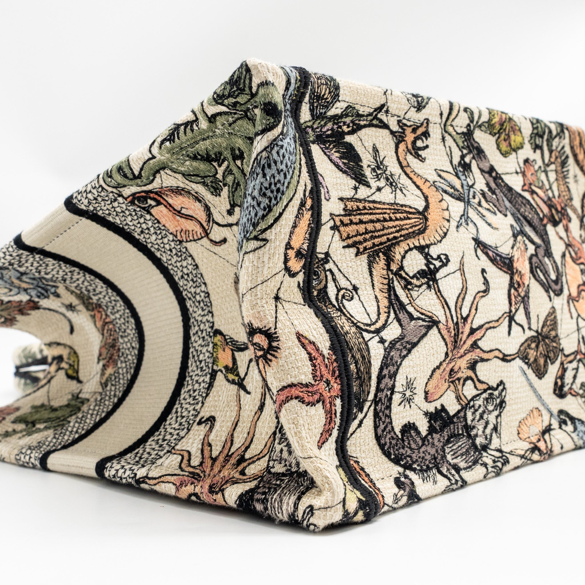 DIOR MEDIUM BOOK TOTE EMBROIDERY CANVAS MULTICOLOUR