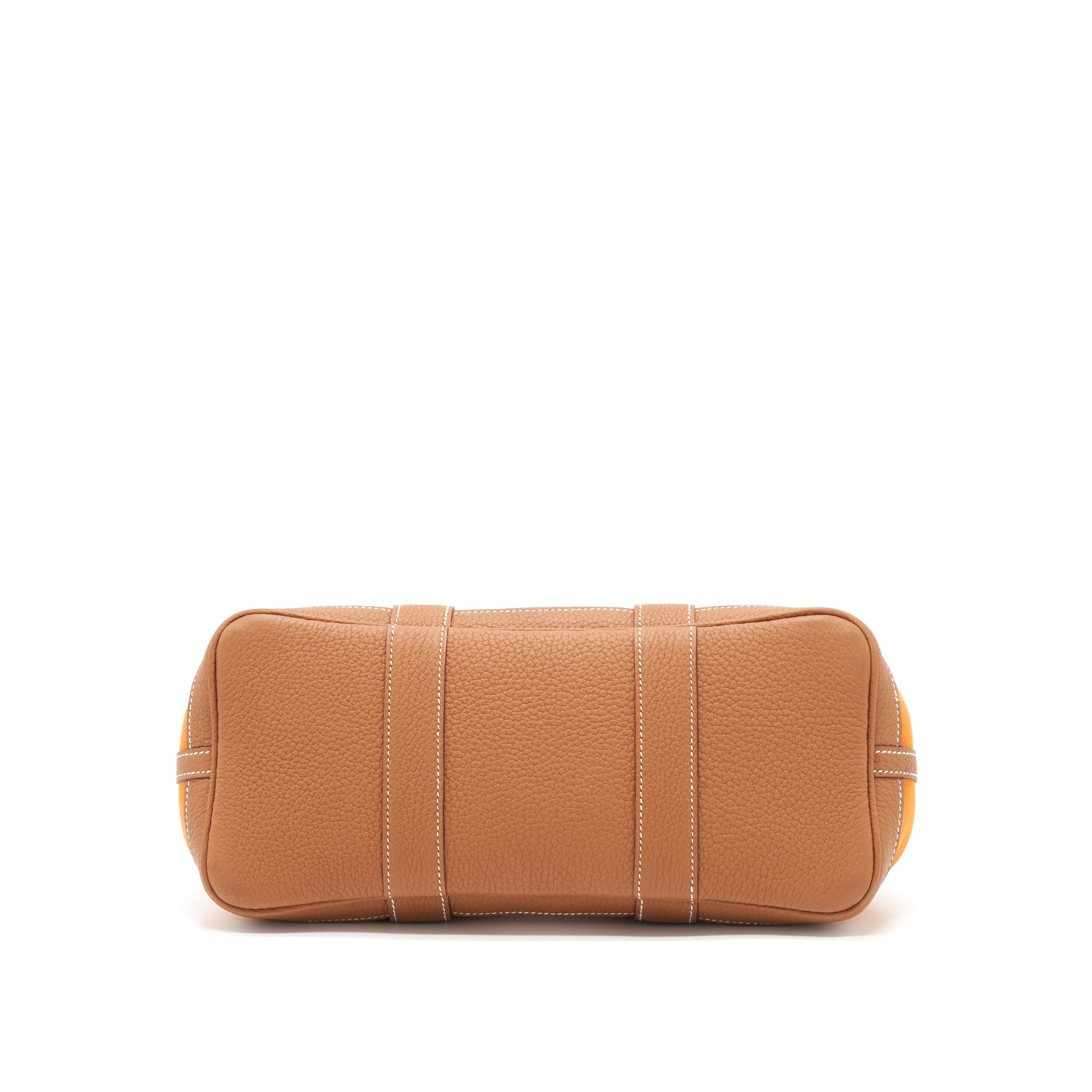 HERMES GARDEN PARTY CANVAS 30 ABRICOT / GOLD SHW