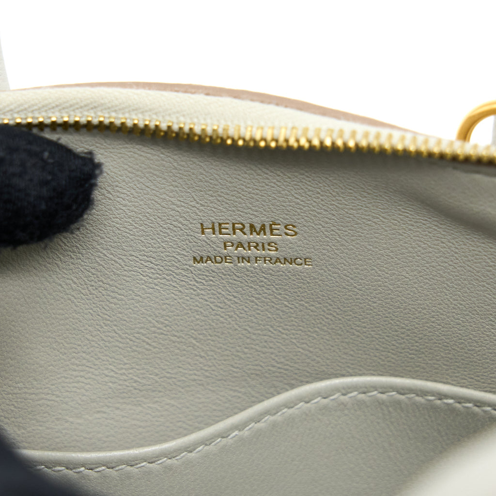 HERMES MINI BOLIDE EVERCOLOR GRIS PEARL GHW