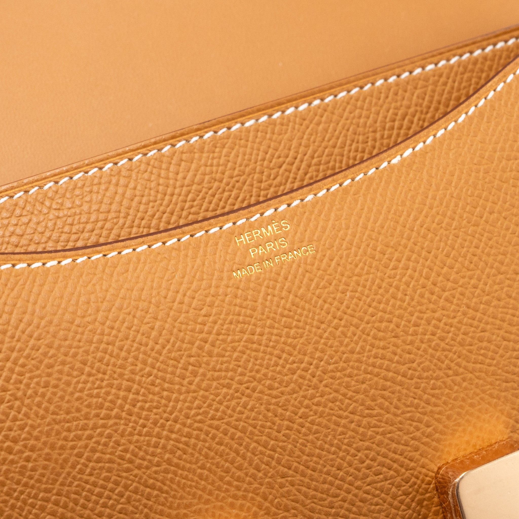 HERMES MINI CONSTANCE EPSOM GOLD RGHW