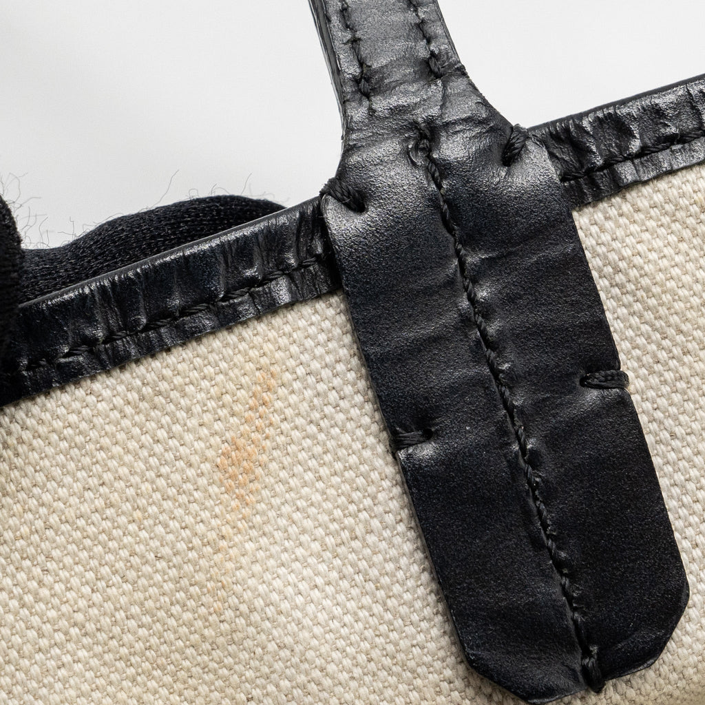 GOYARD SAINT LOUIS PM TOTE BAG GOYARDINE CANVAS BLACK SHW