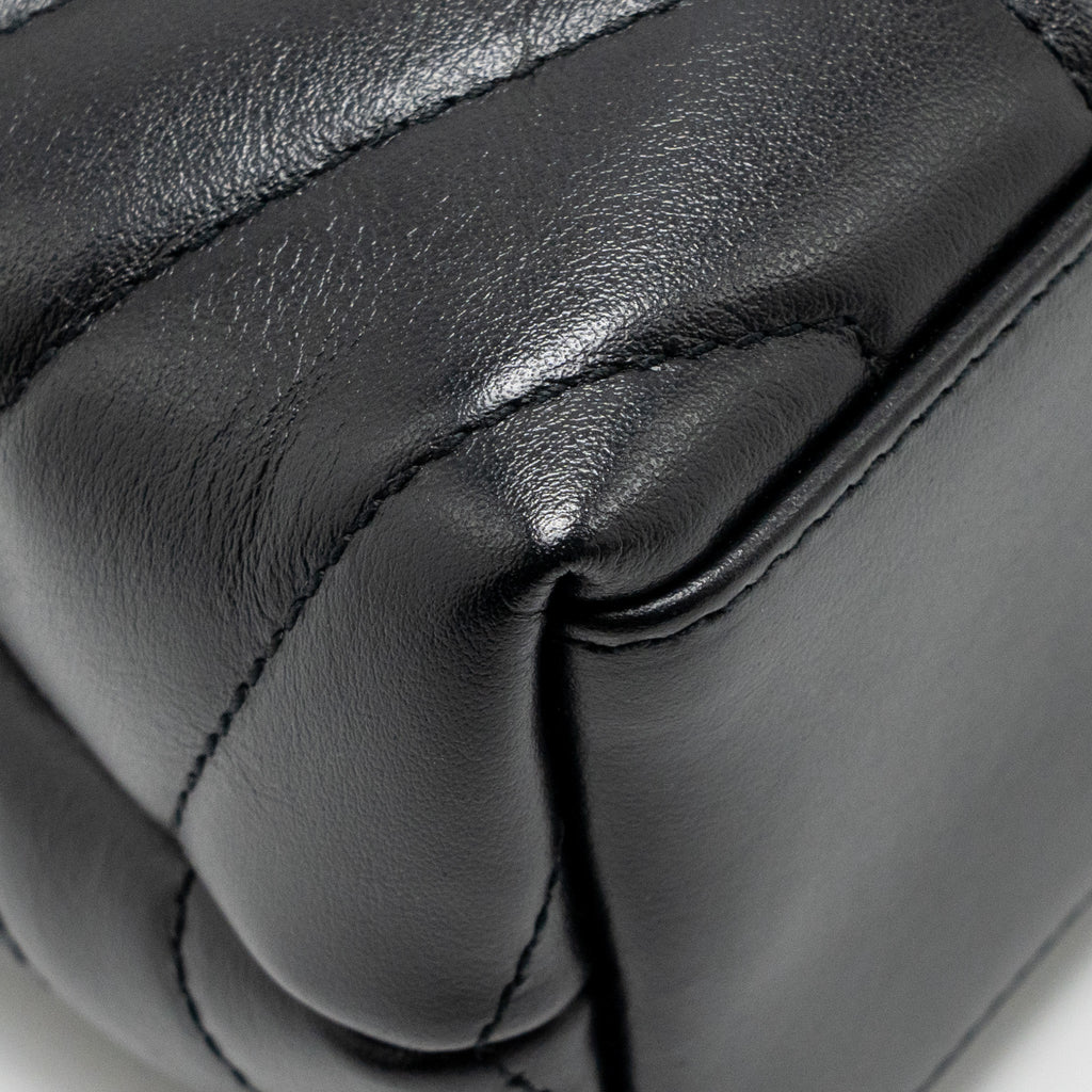 SAINT LAURENT/YSL SMALL LOULOU BAG CALFSKIN BLACK SHW