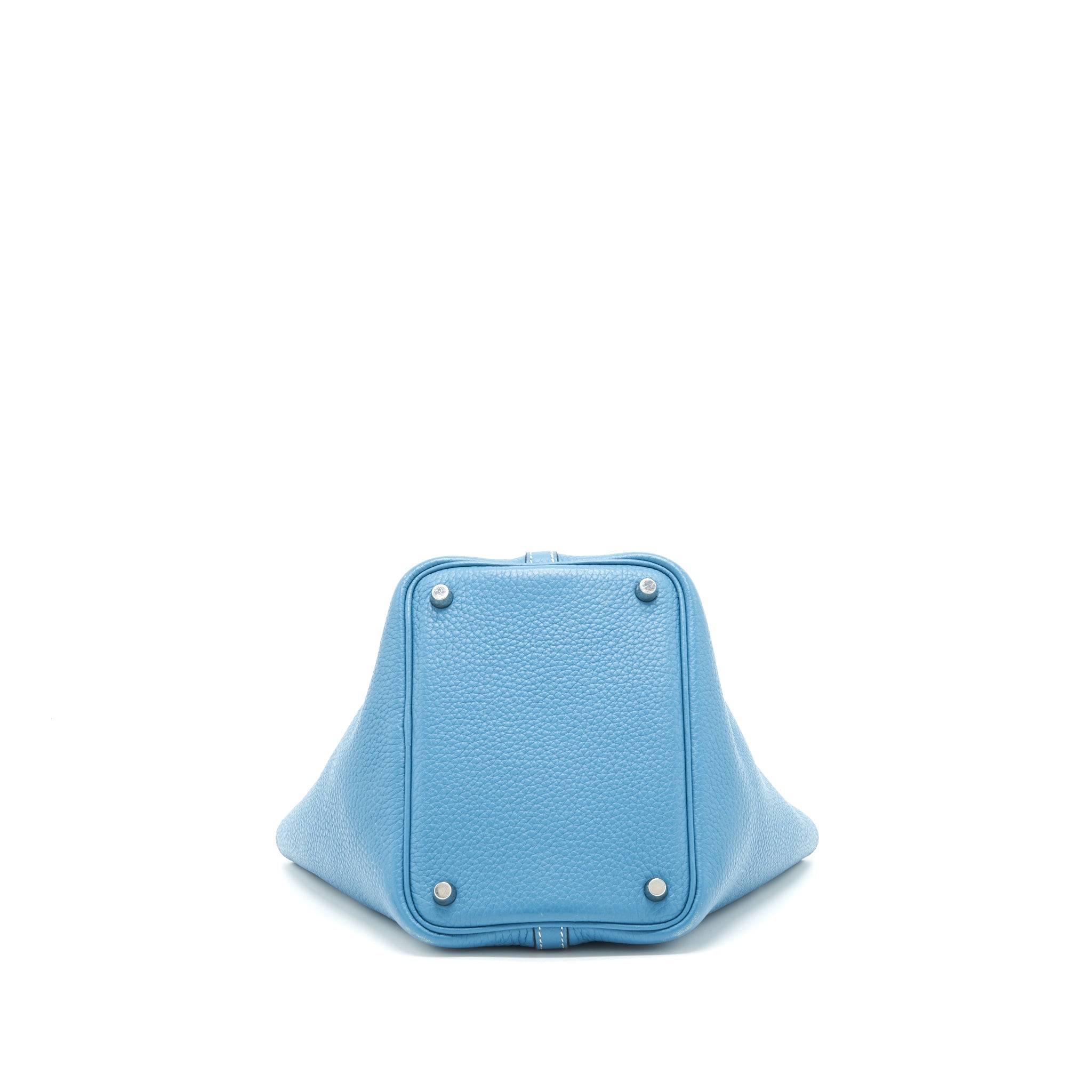 HERMES PICOTIN 18 LOCK BAG CLEMENCE BLUE JEANS SHW
