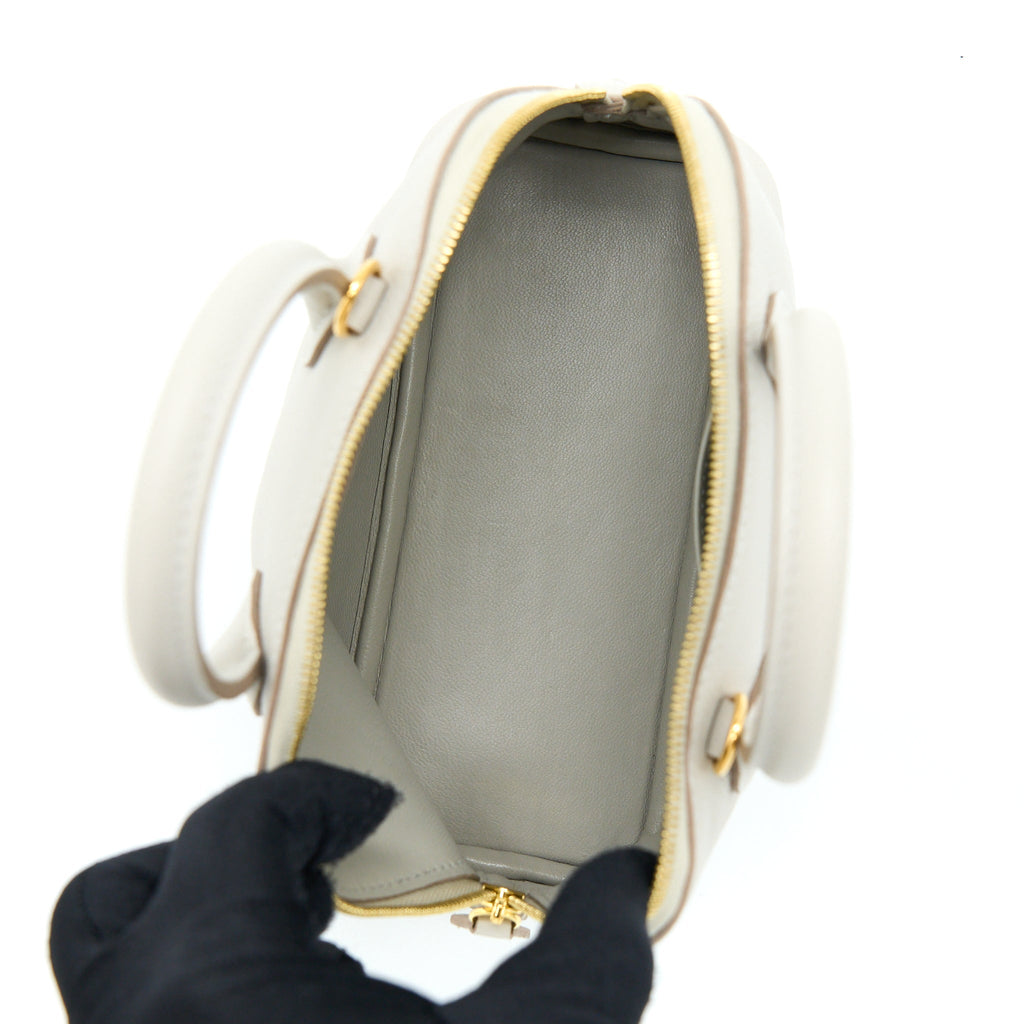 HERMES MINI BOLIDE EVERCOLOR GRIS PEARL GHW