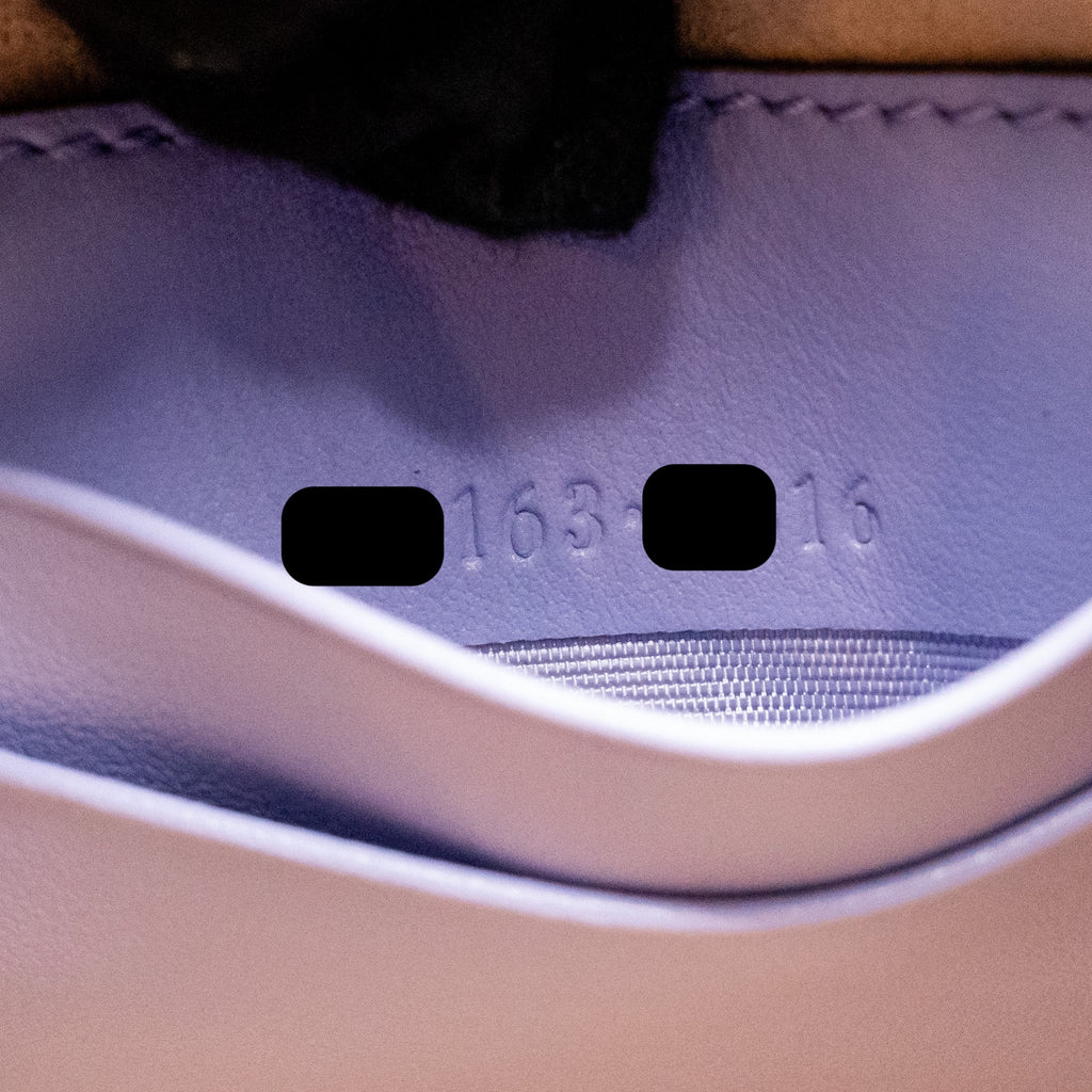 GUCCI GG MARMONT BUCKET BAG CALFSKIN LIGHT PURPLE SHW