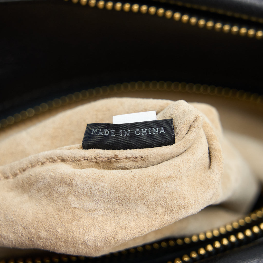 PRADA BAULETTO TOTE BAG SOFT CALFSKIN BLACK GHW