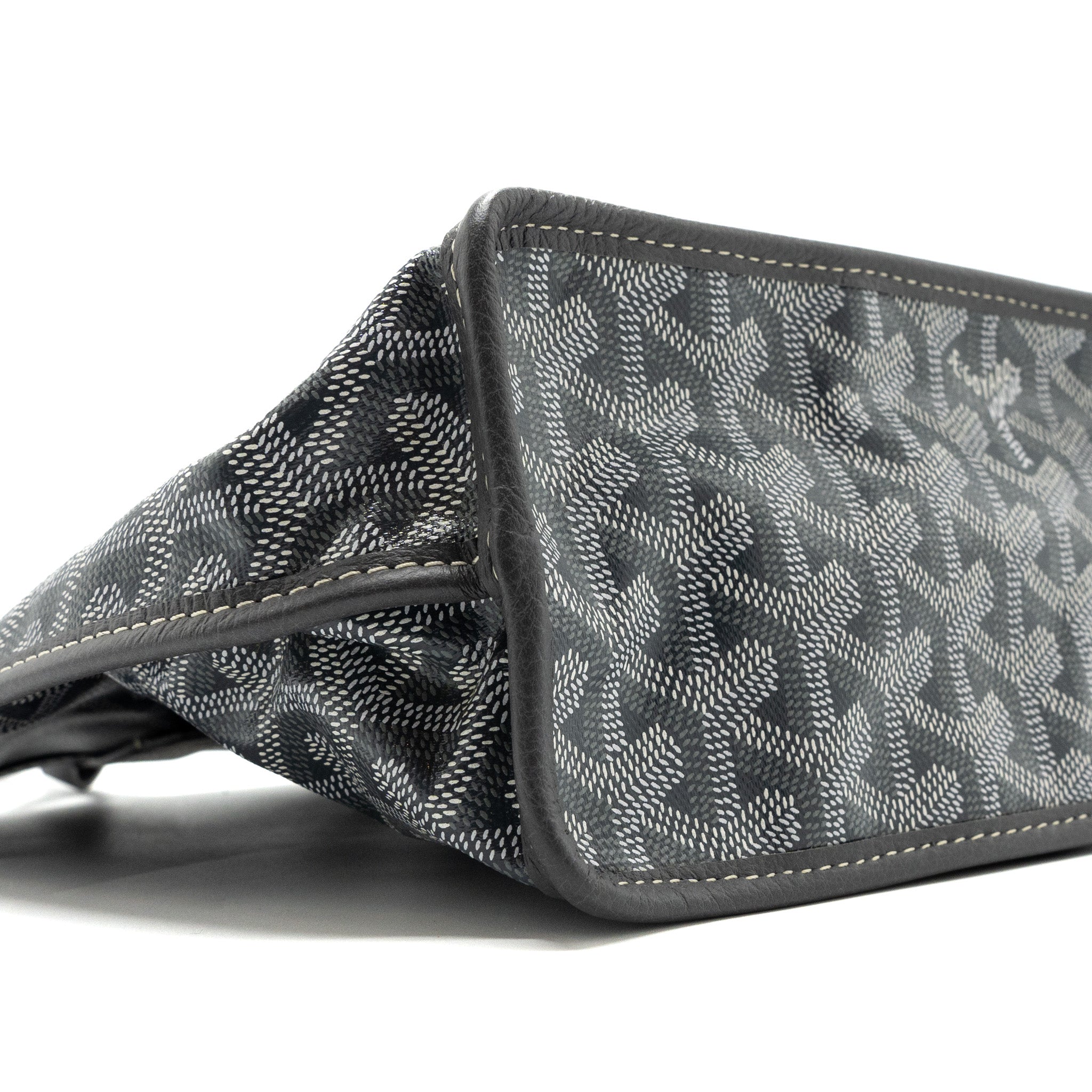 GOYARD MINI ANJOU TOTE BAG CANVAS / CALFSKIN GREY SHW