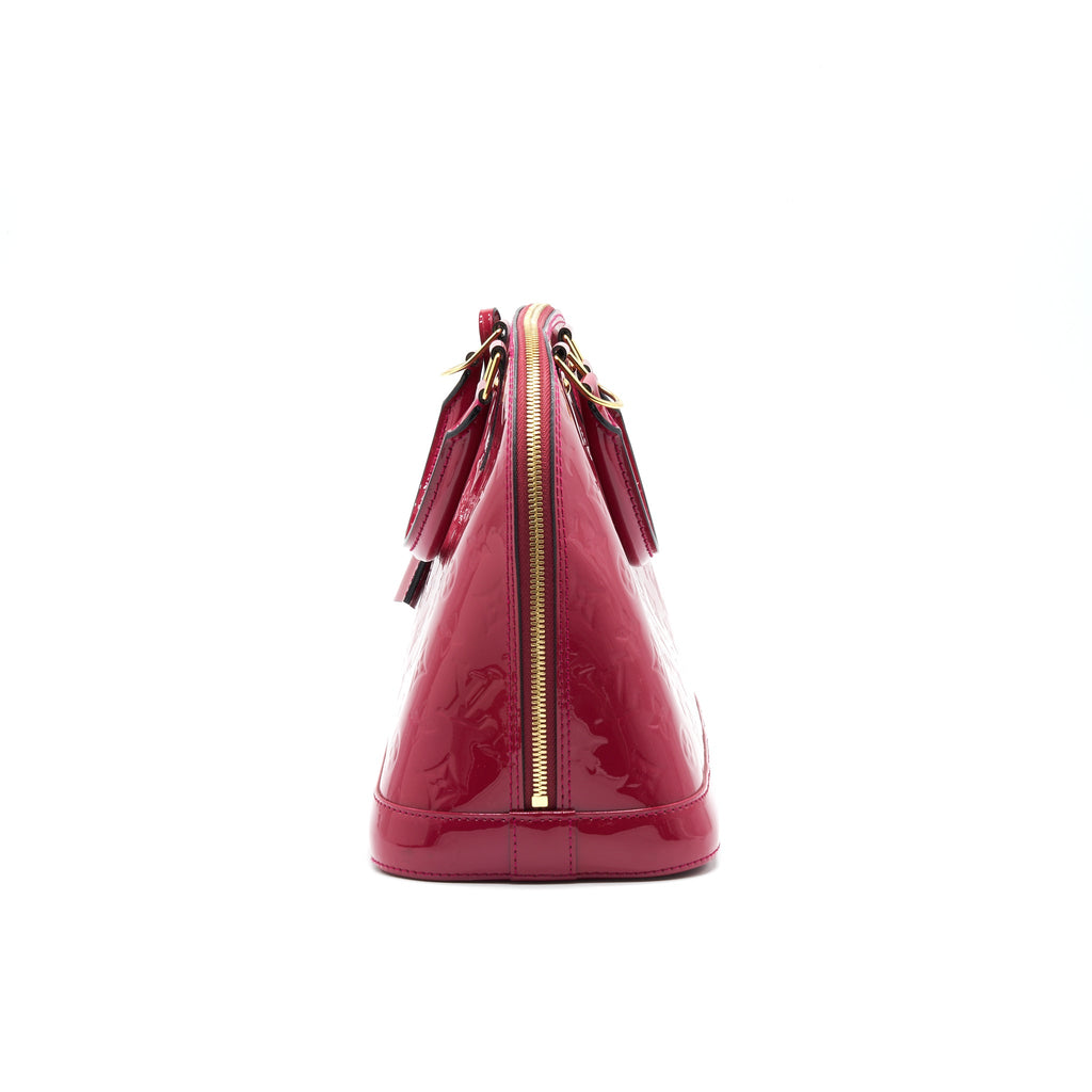 LOUIS VUITTON ALMA PM PATENT LEATHER INDIAN ROSE