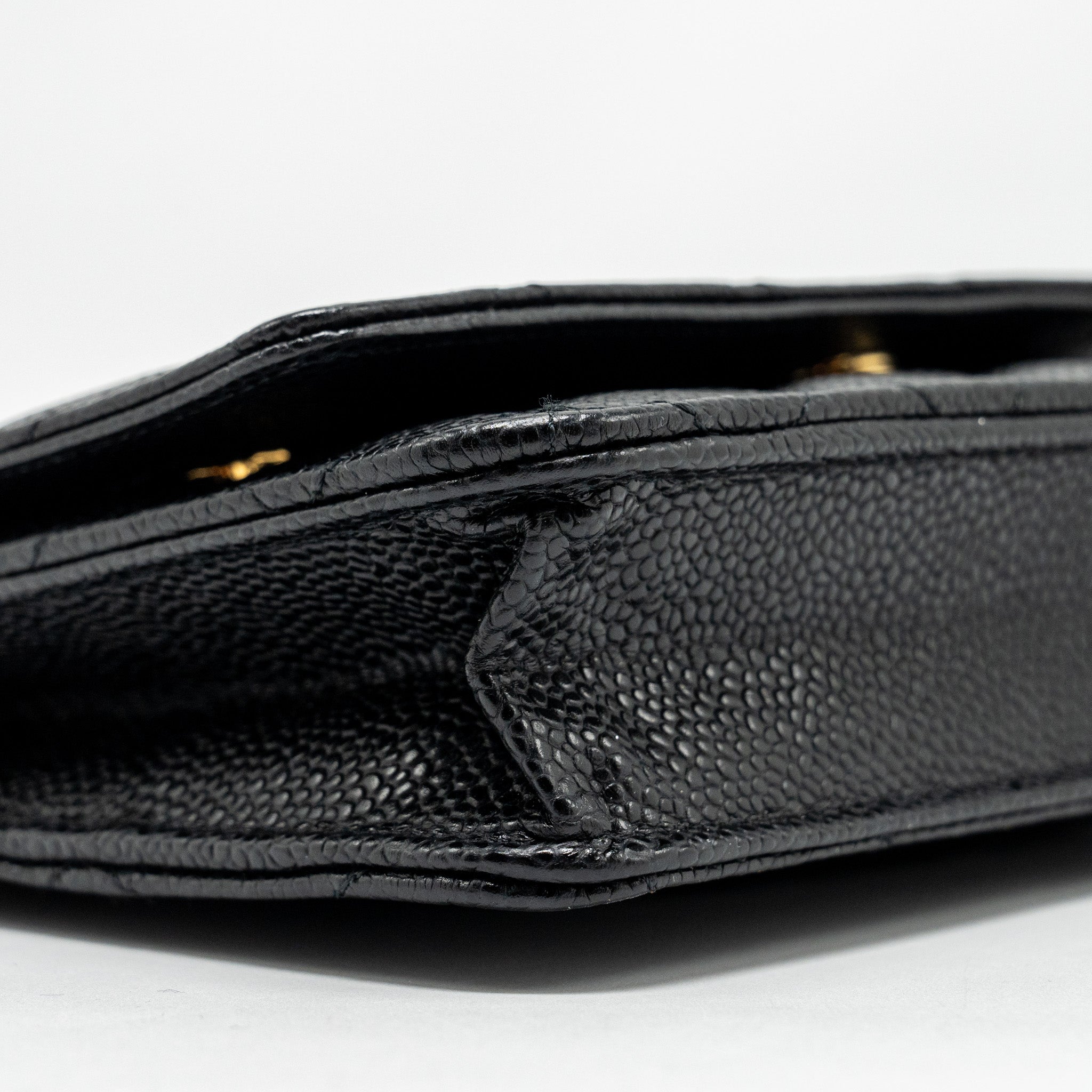 CHANEL CLASSIC WALLET ON CHAIN CAVIAR BLACK GHW