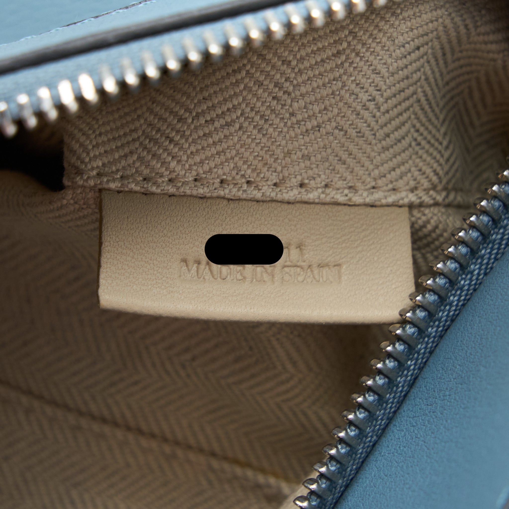 LOEWE SMALL PUZZLE BAG CALFSKIN BLUE SHW