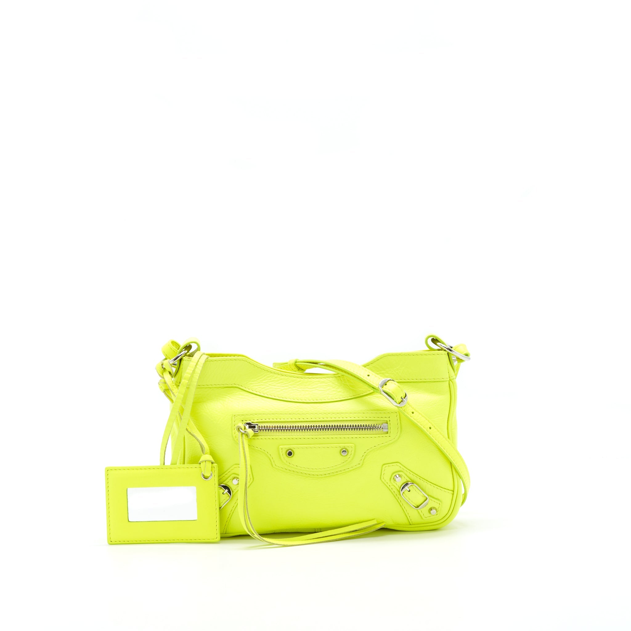 BALENCIAGA GIANT HIP BAG IN HOT YELLOW