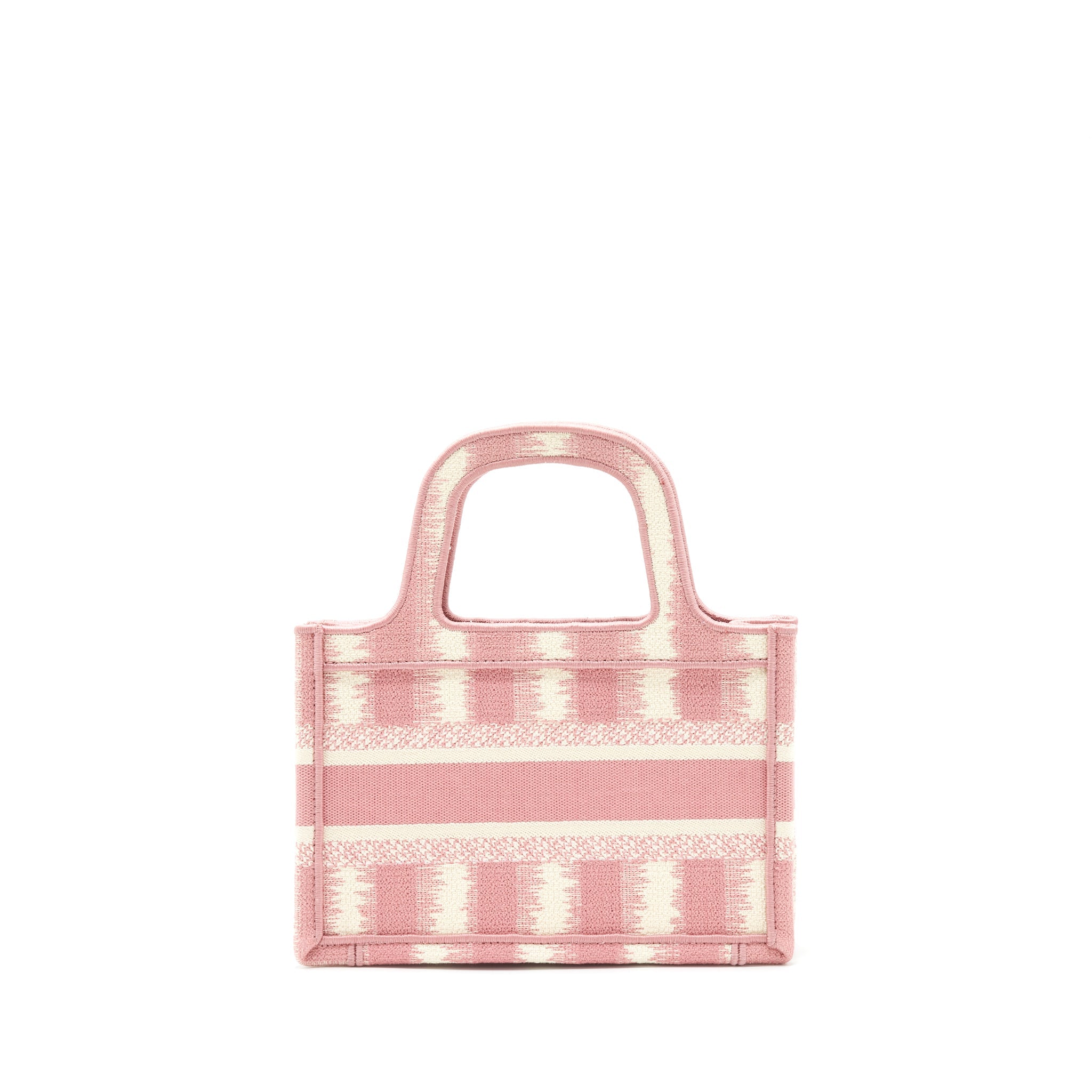 DIOR BOOK TOTE MINI BAG PINK/WHITE