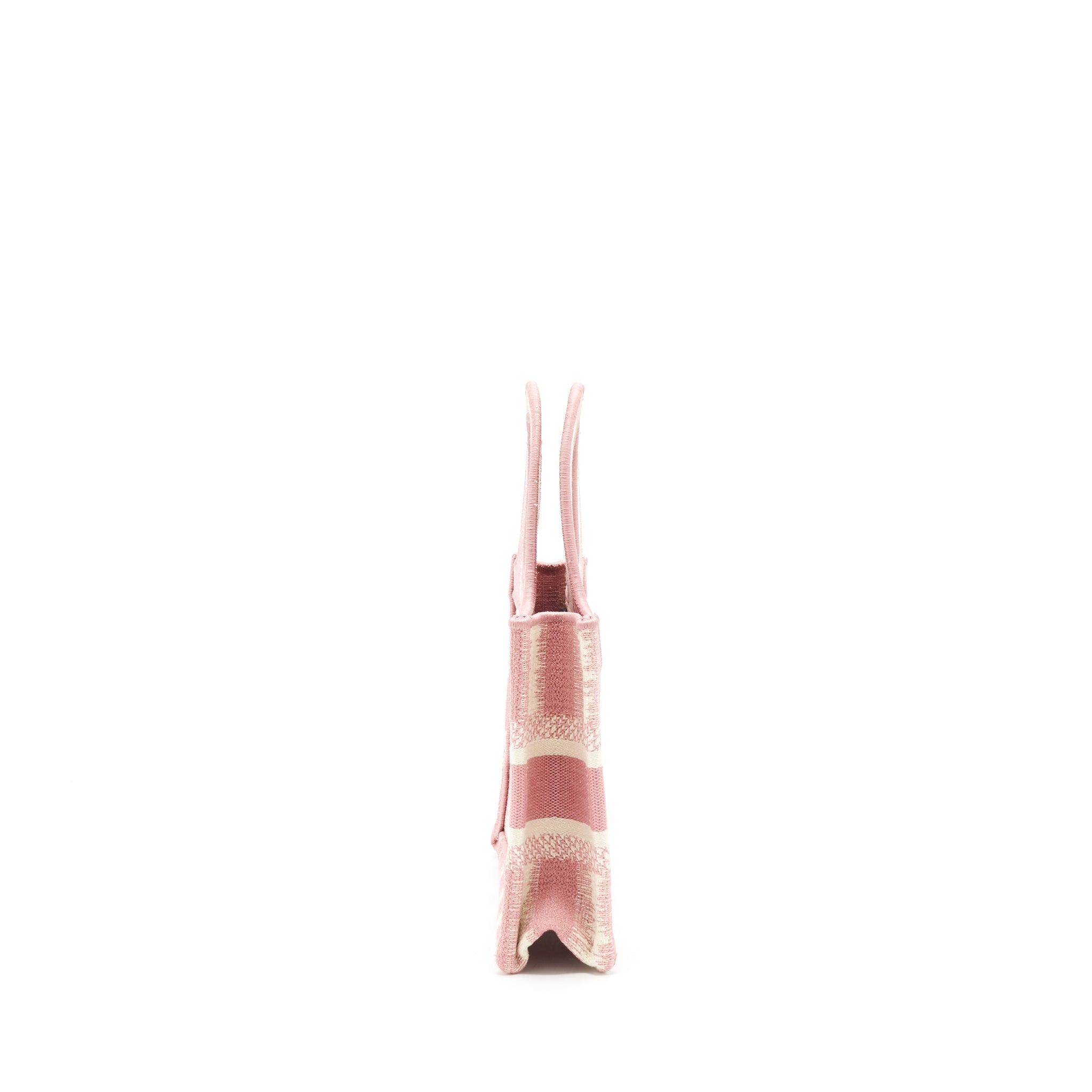 DIOR BOOK TOTE MINI BAG PINK/WHITE