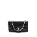 CHANEL WESTMINSTER SHOULDER BAG LAMBSKIN BLACK LGHW