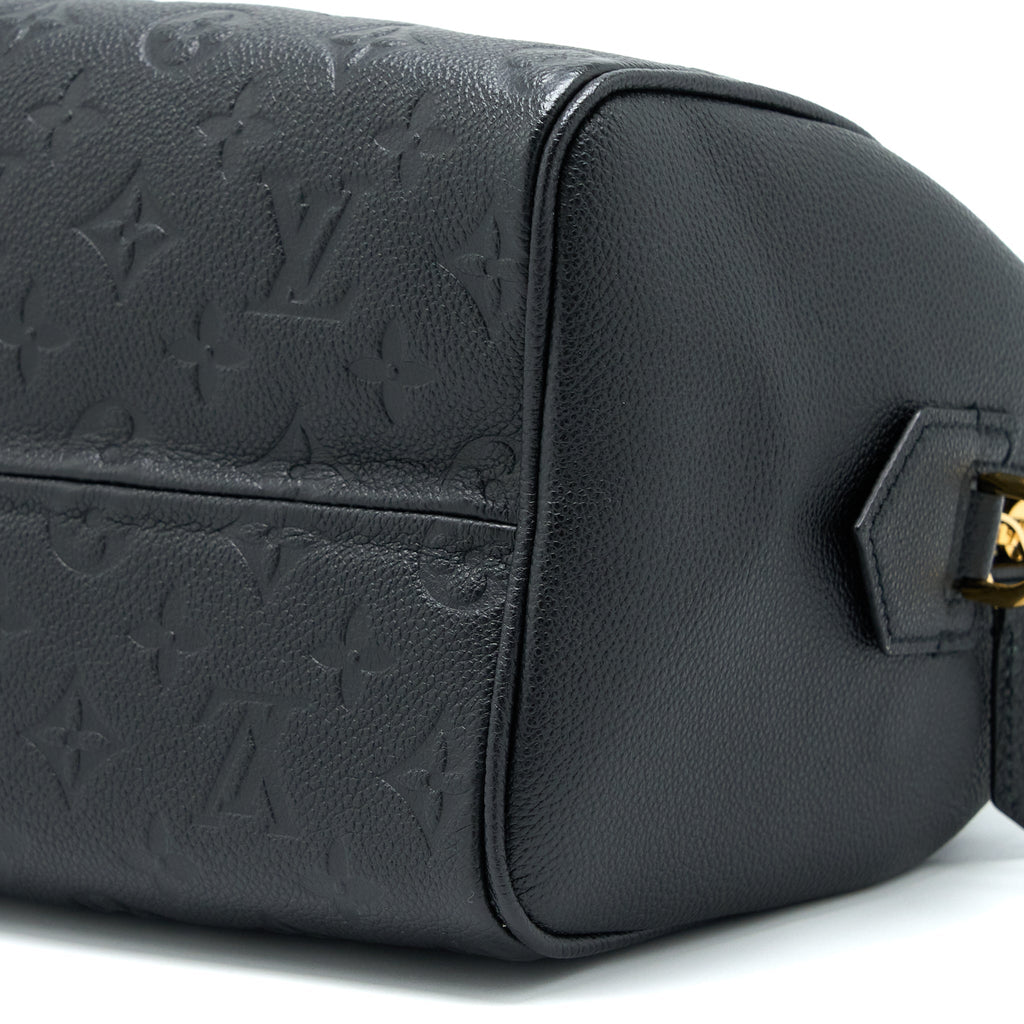 LOUIS VUITTON SPEEDY 25 BANDOULIERE MONOGRAM EMPREINTE BLACK GHW