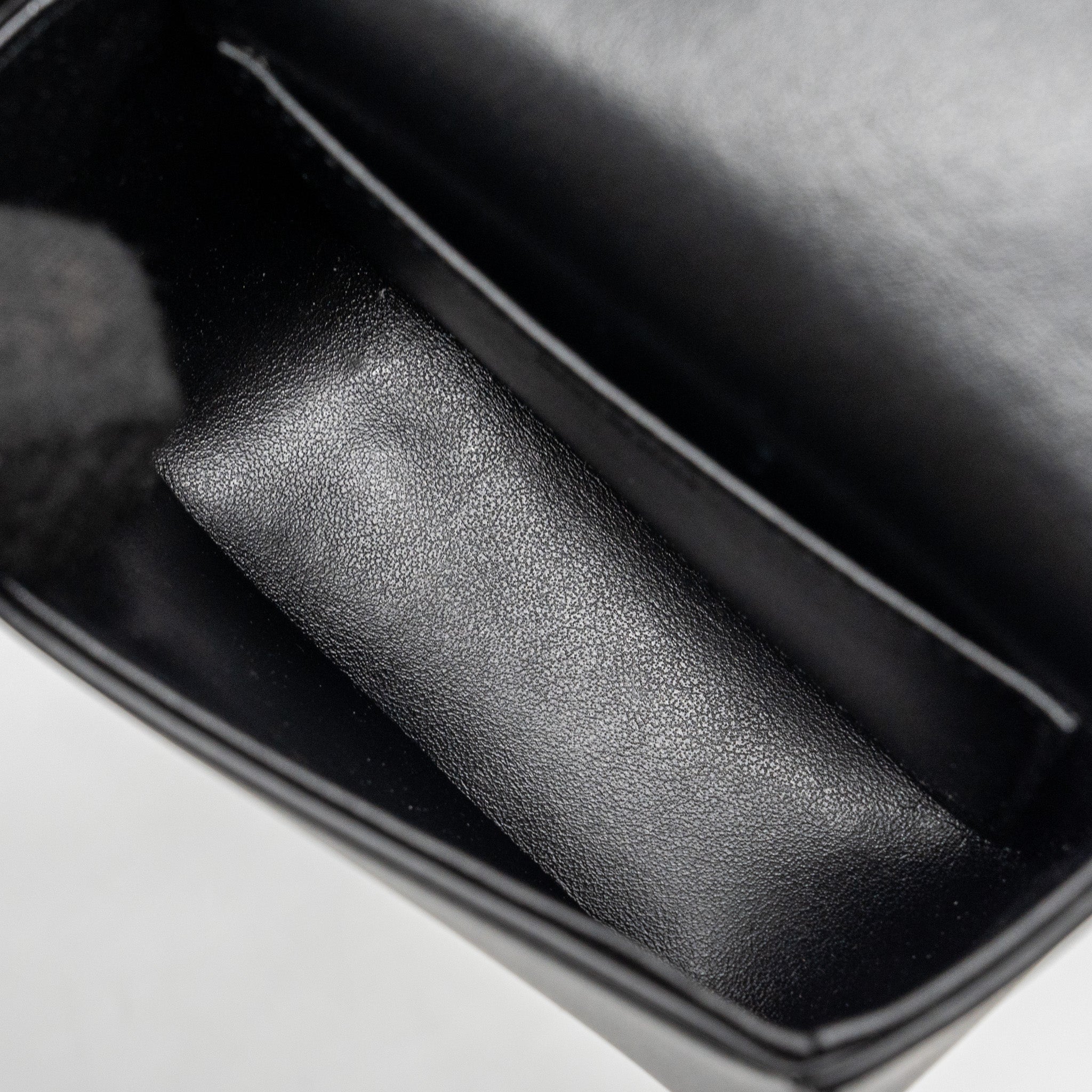 CELINE MINI CLAUDE SHINY CALFSKIN BLACK GHW
