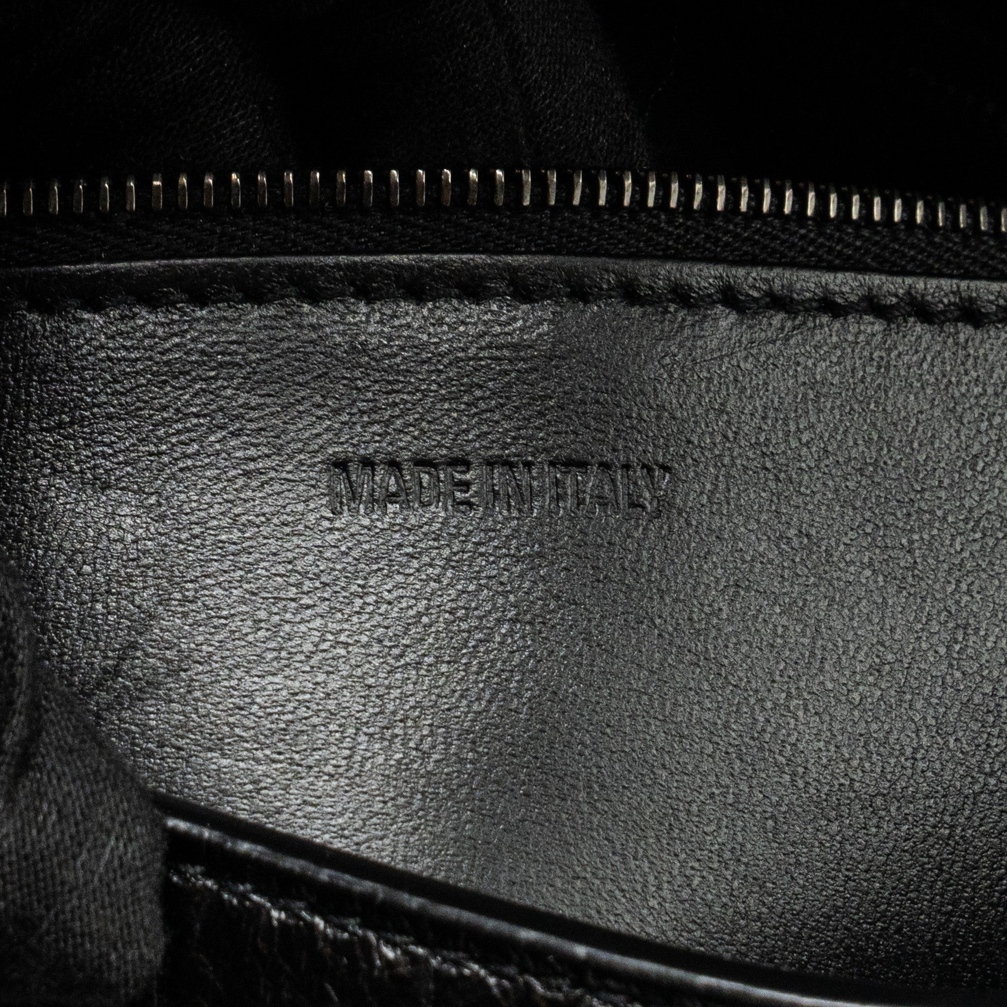BALENCIAGA LIMITED EDITION DOWNTOWN SMALL SHOULDER BAG CROC-EMBOSSED CALFSKIN BLACK WITH BLACK HARDWARE