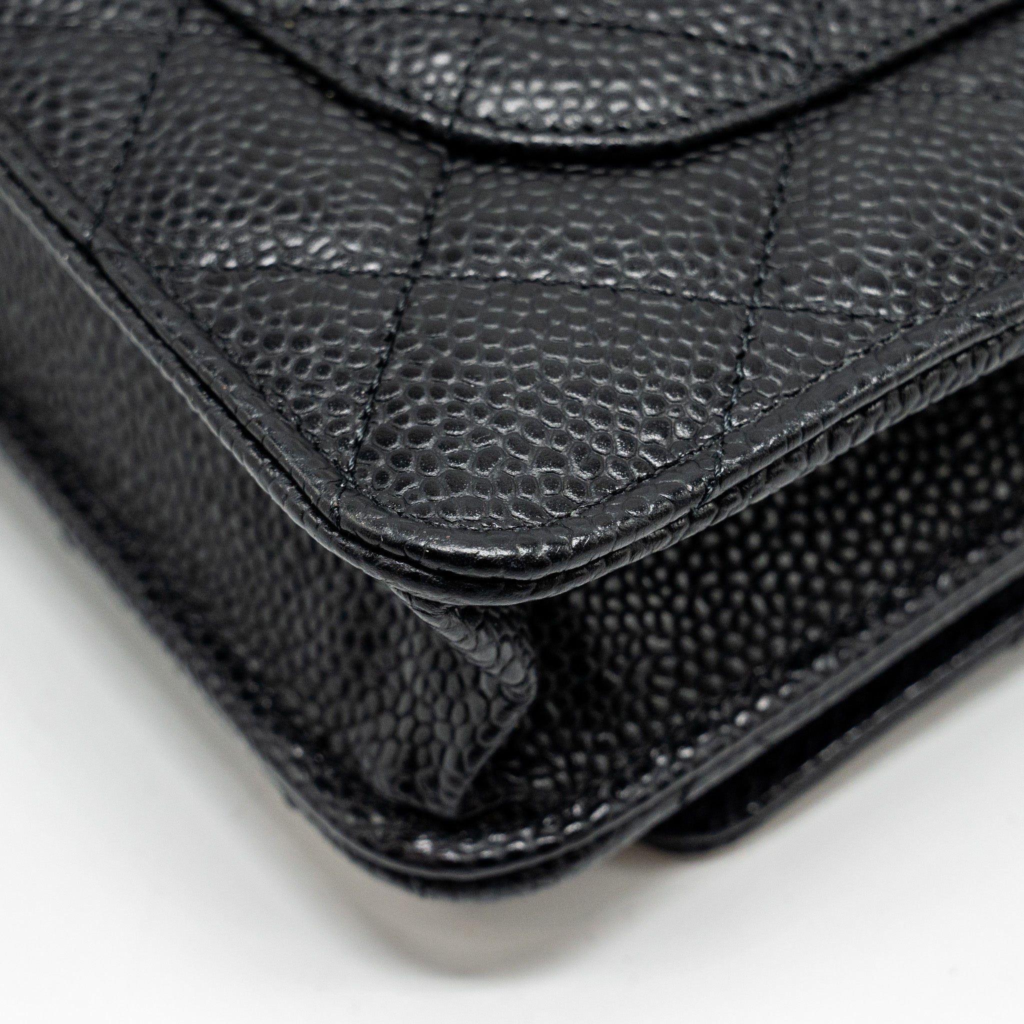CHANEL CLASSIC WALLET ON CHAIN CAVIAR BLACK GHW