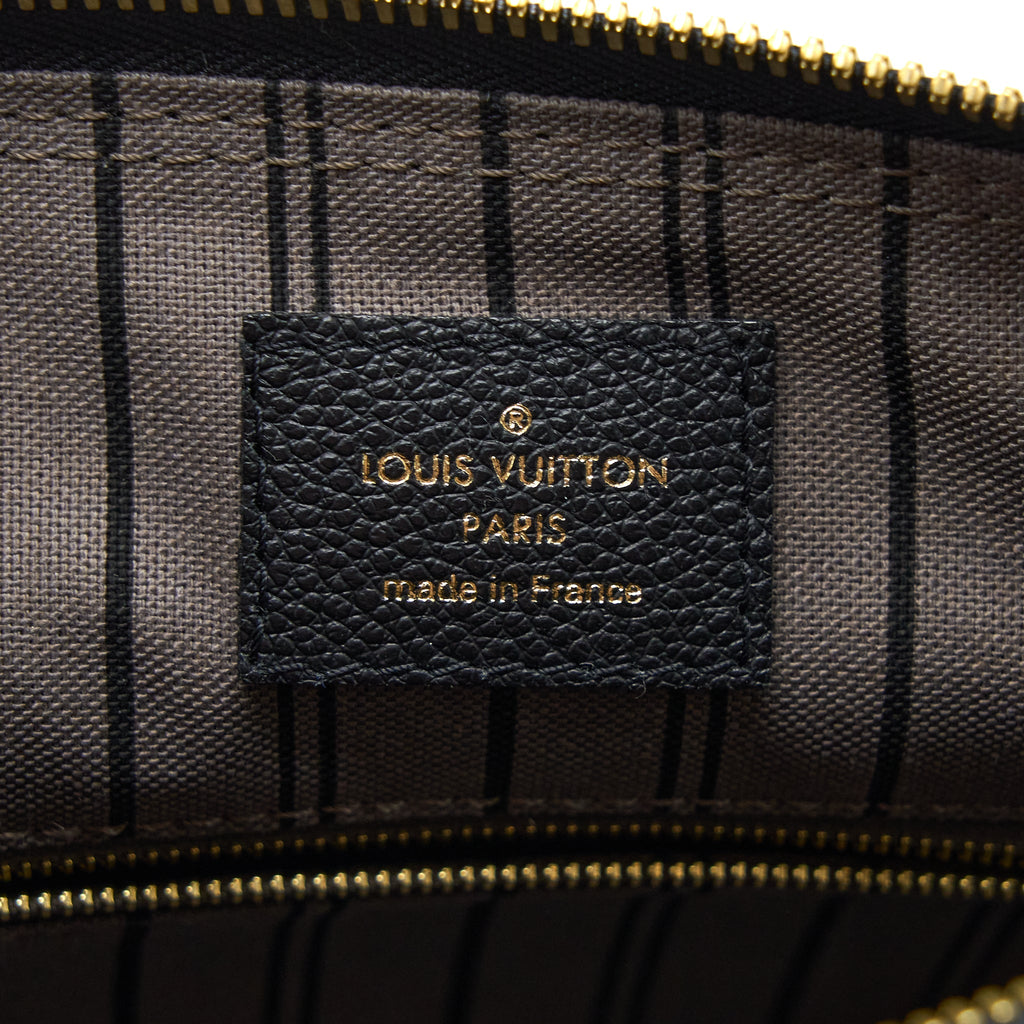 LOUIS VUITTON SPEEDY 25 BANDOULIERE MONOGRAM EMPREINTE BLACK GHW