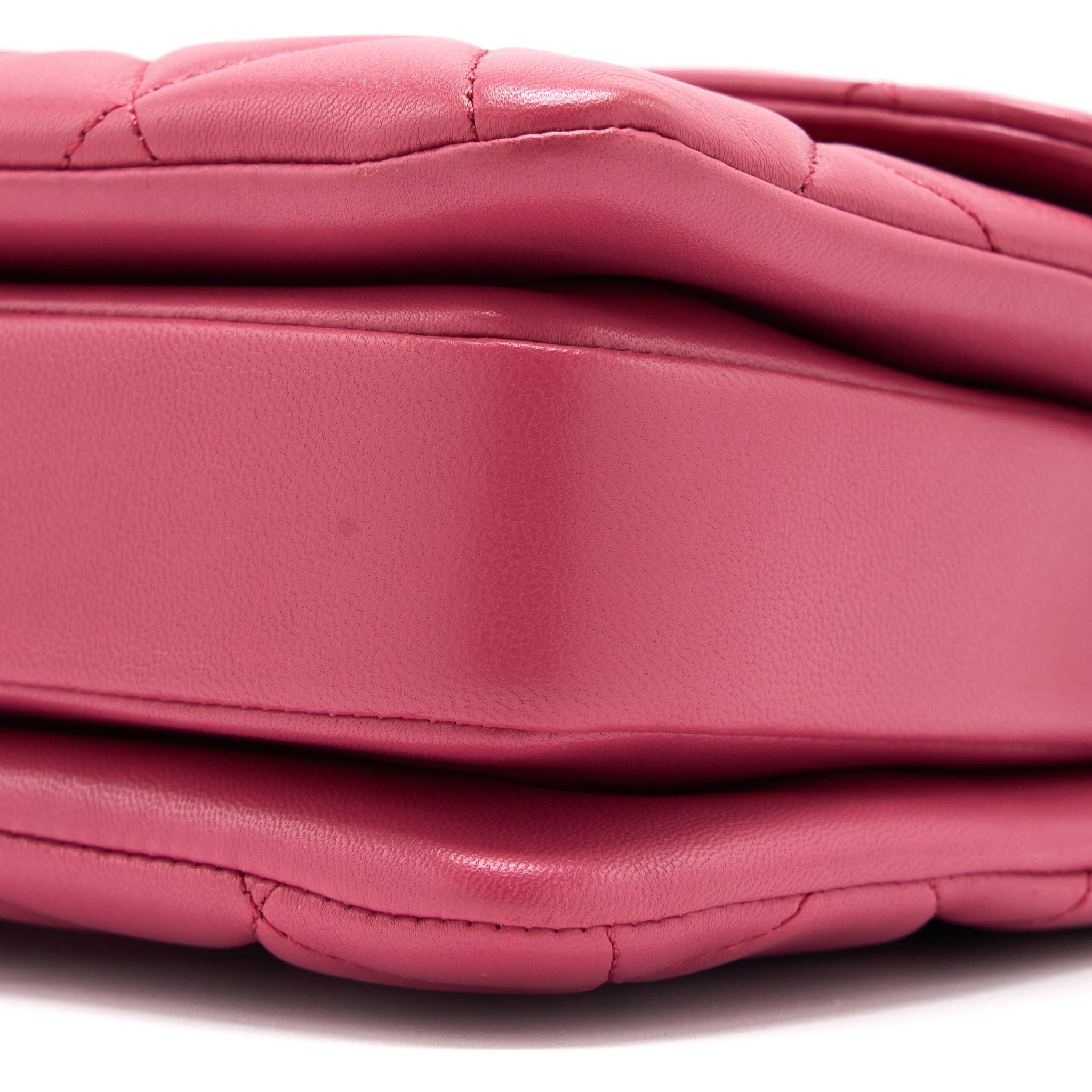 CHANEL TOP HANDLE TRENDY CC FLAP BAG LAMBSKIN PINK LGHW