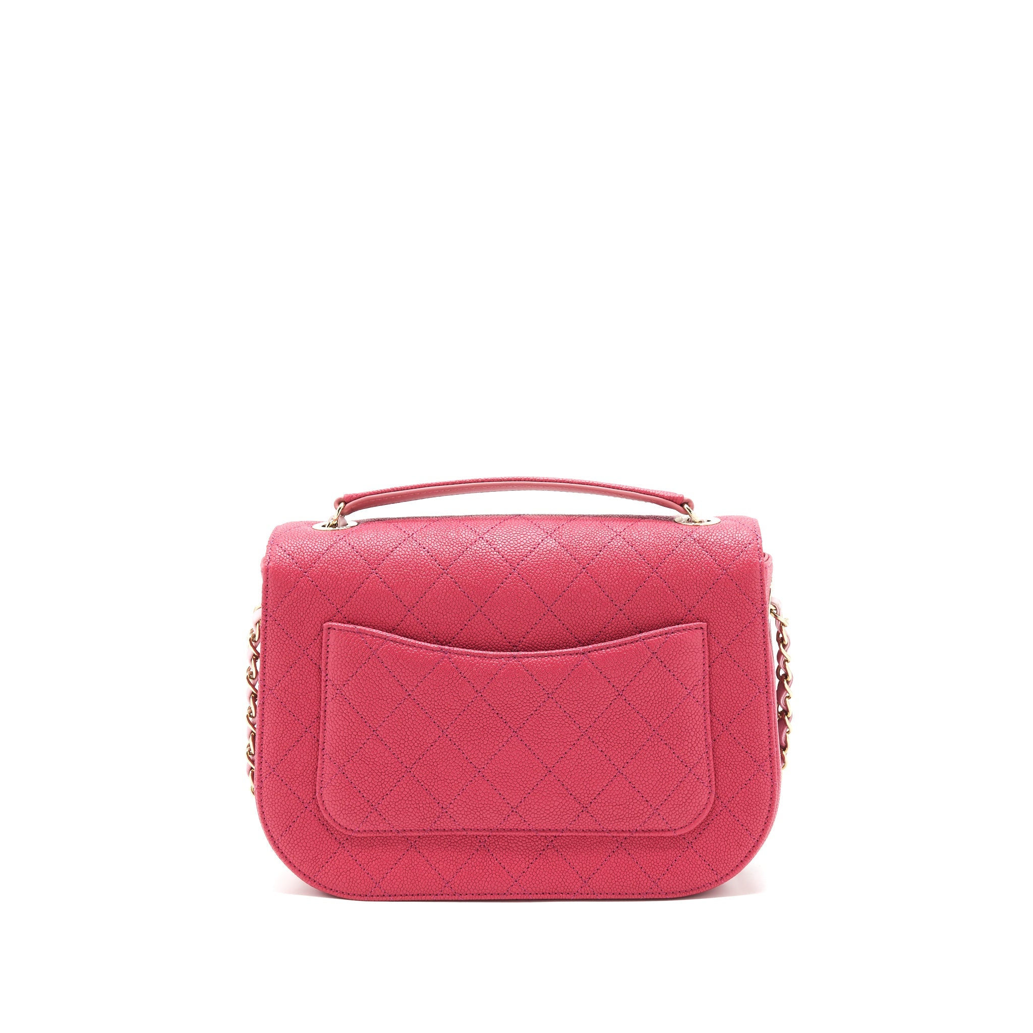 CHANEL MESSENGER CROSSBODY BAG CAVIAR RED GHW