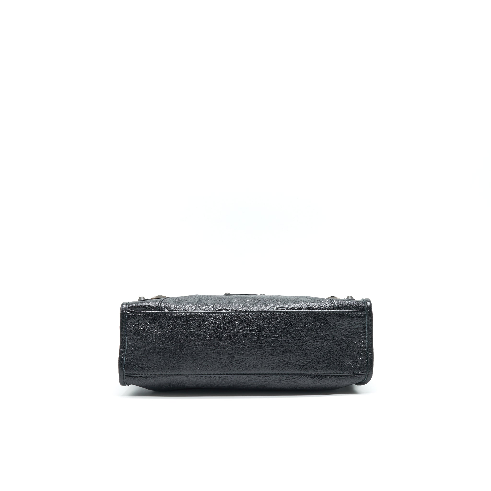 BALENCIAGA CLASSIC CITY S LEATHER TOTE BLACK