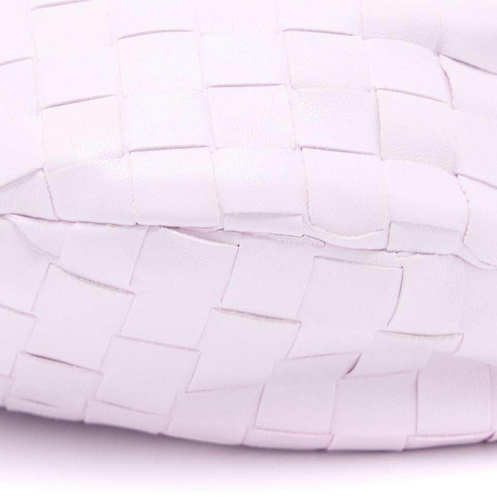 BOTTEGA VENETA MINI JODIE LAMBSKIN PALE PINK GHW