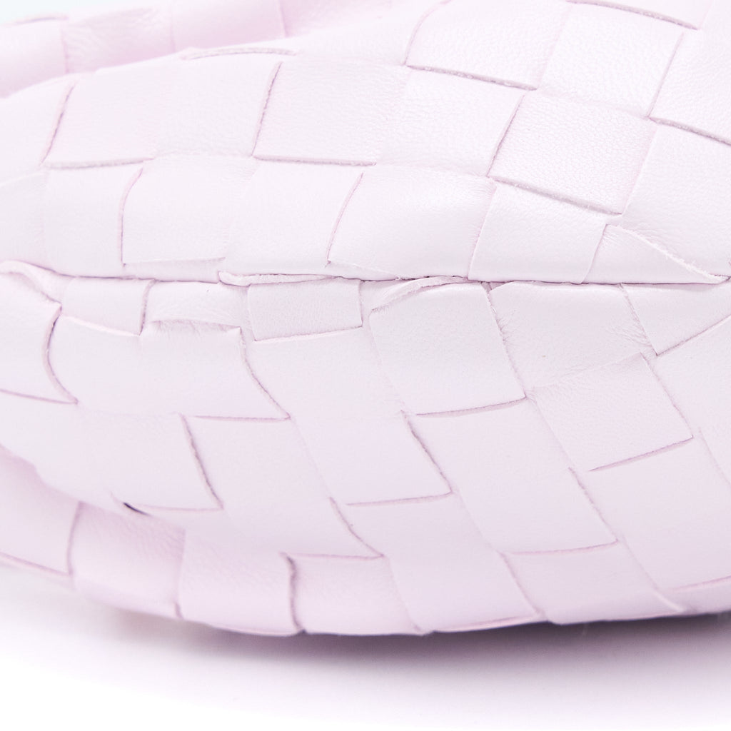 BOTTEGA VENETA MINI JODIE LAMBSKIN PALE PINK GHW