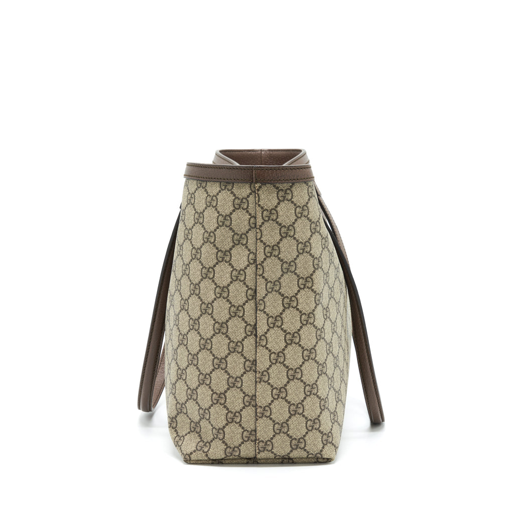 GUCCI SHOPPING TOTE BAG GG SUPREME CANVAS GHW