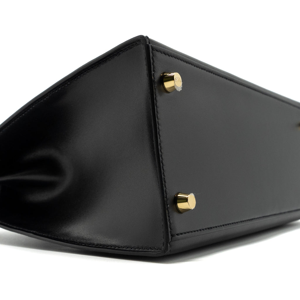 HERMES KELLY 28 BOX CALFSKIN BLACK GHW