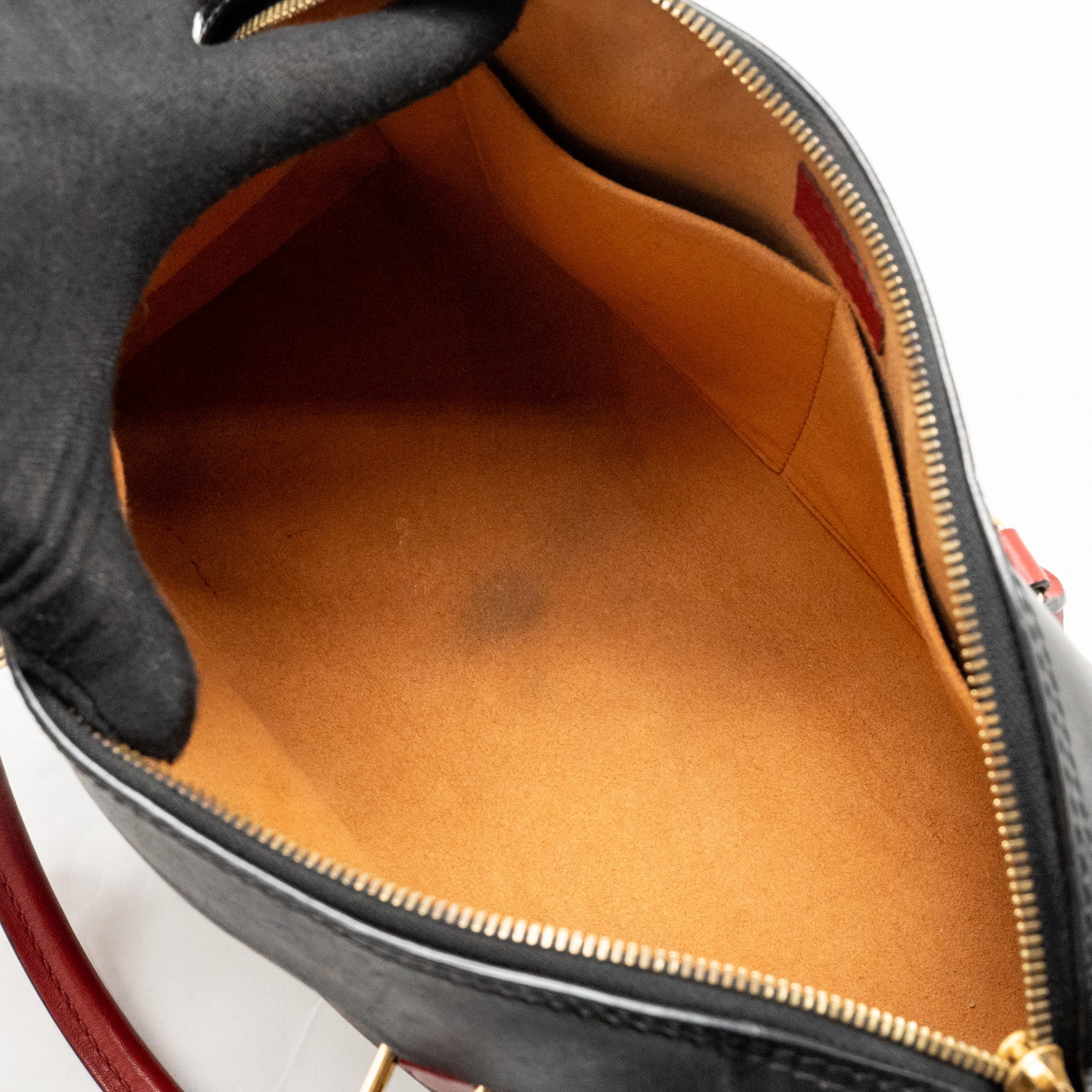 LOUIS VUITTON TUILERIES BAG MONOGRAM CANVAS BLACK/RED GHW