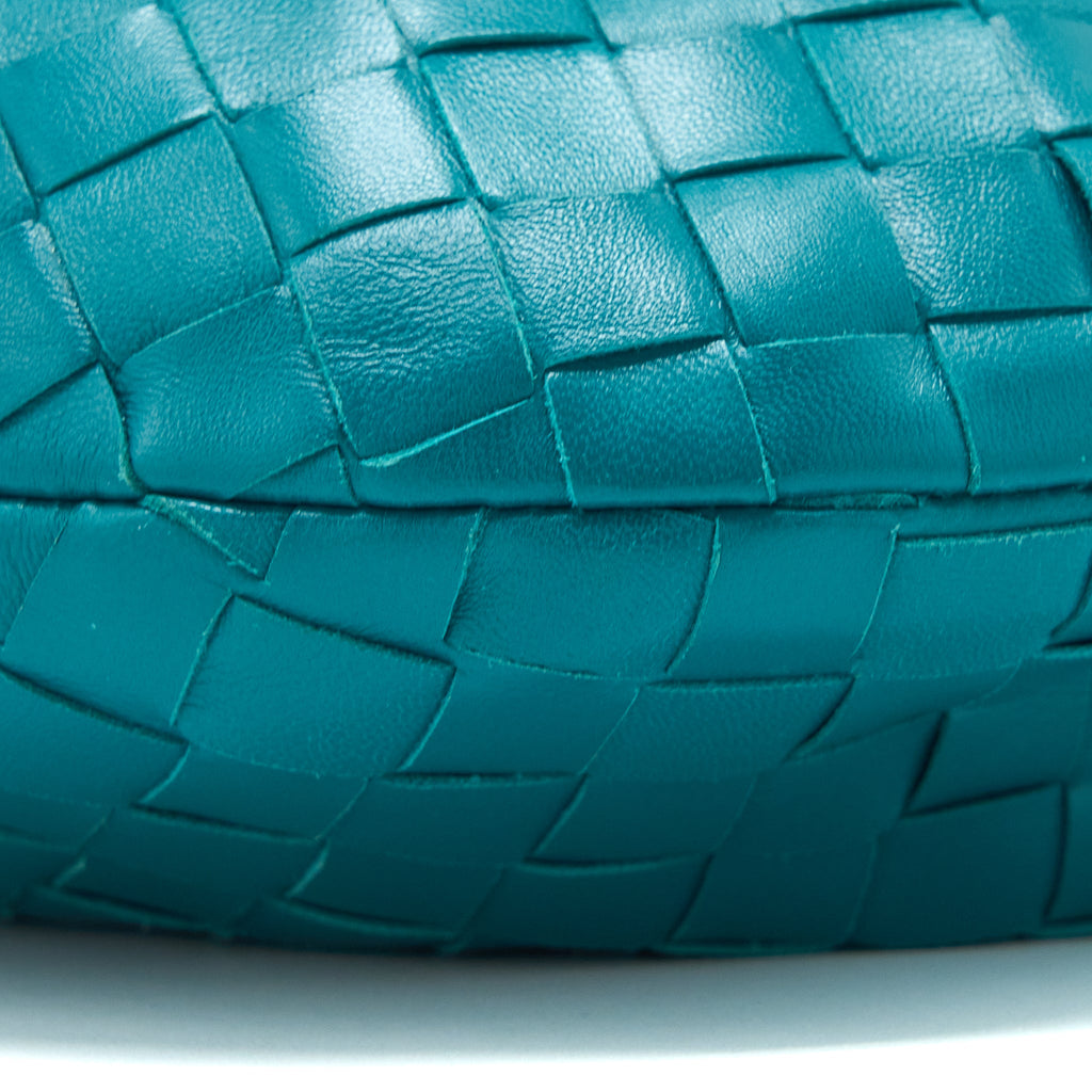 BOTTEGA VENETA MINI JODIE LAMBSKIN MALLARD GHW