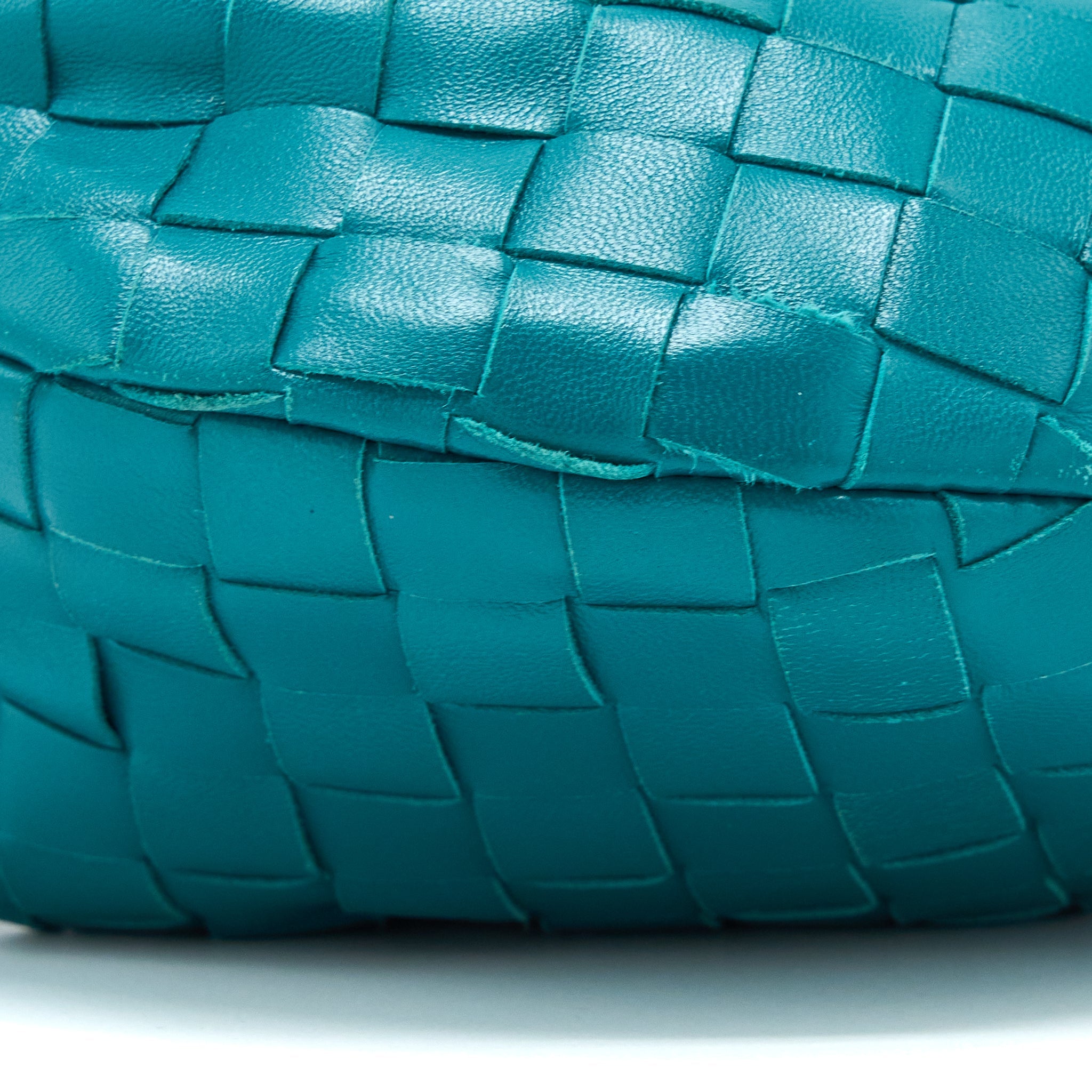 BOTTEGA VENETA MINI JODIE LAMBSKIN MALLARD GHW