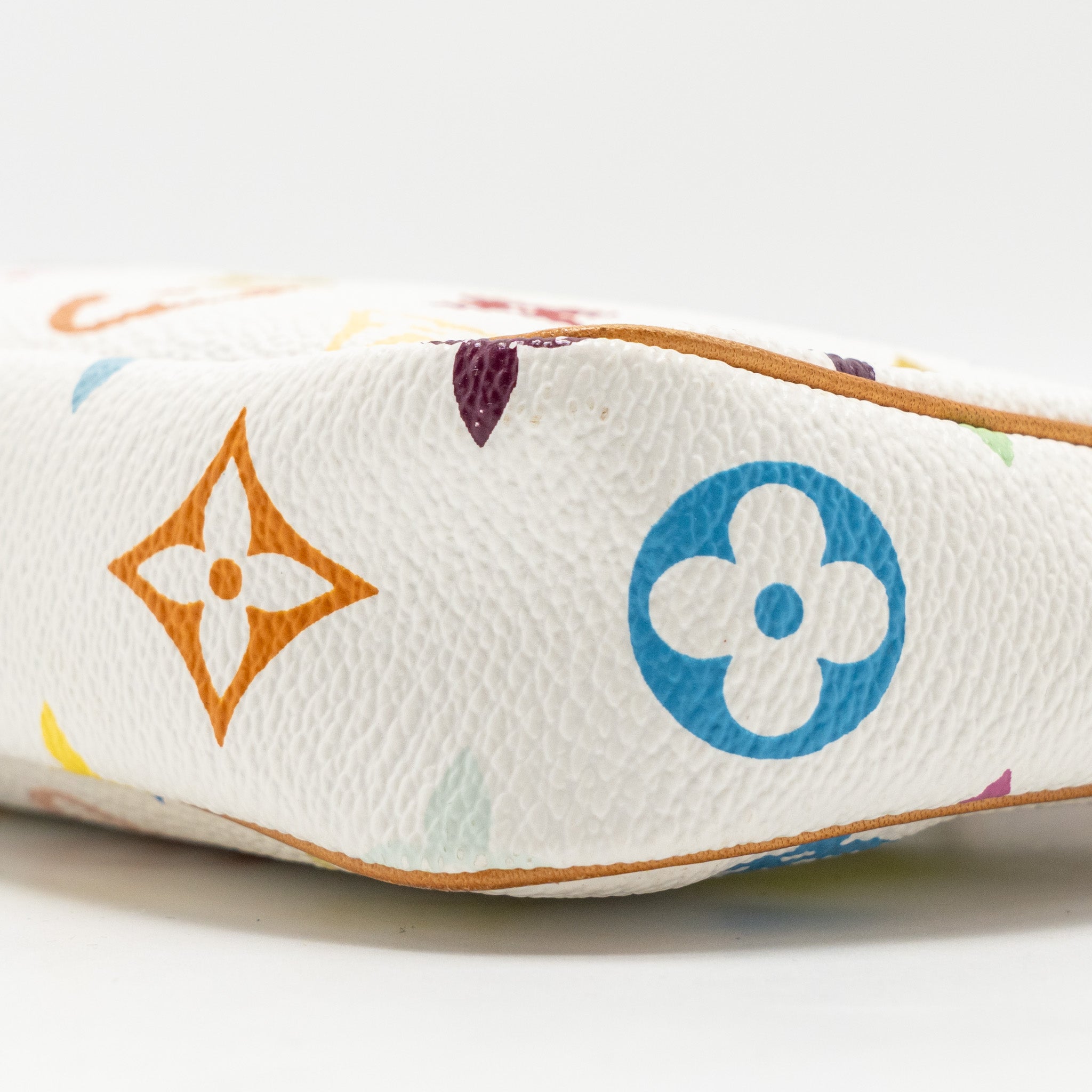 LOUIS VUITTON TAKASHI MURAKAMI POCHETTE ACCESSORIES MONOGRAM WHITE/MULTICOLOUR GHW