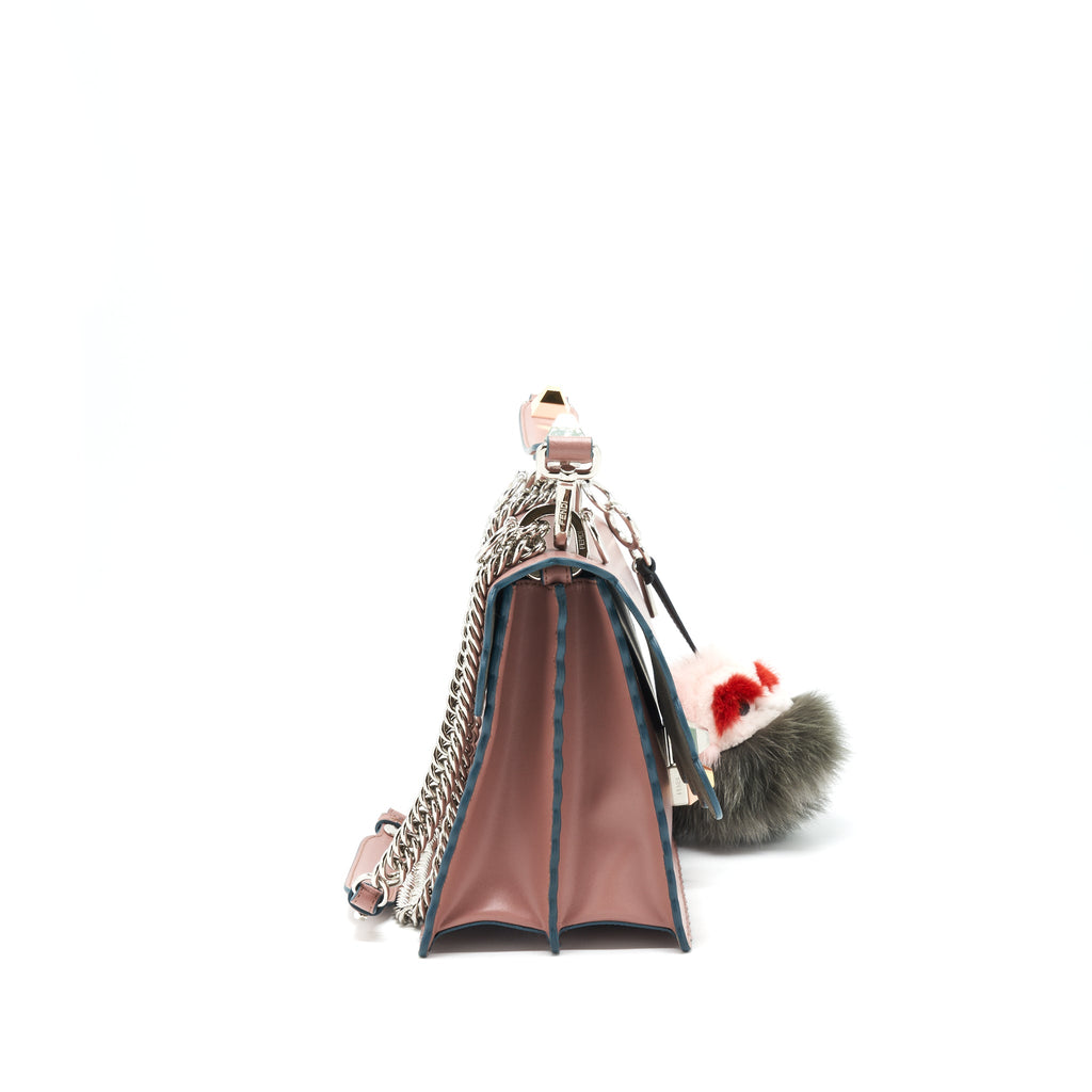 FENDI KAN I WITH EXTRA BAG CHARM PINK