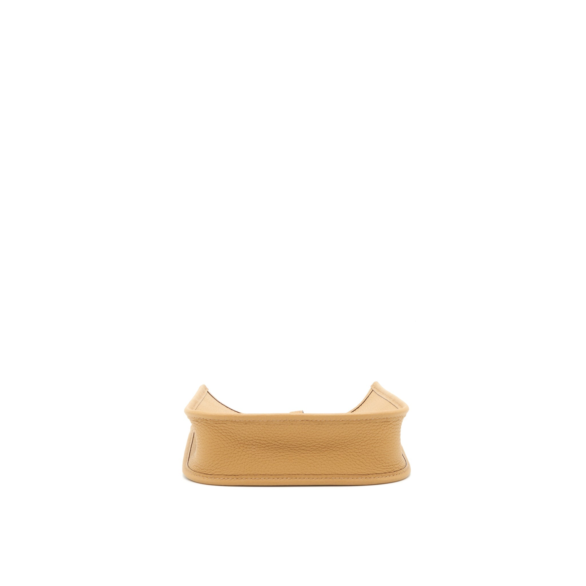HERMES MINI EVELYNE CLEMENCE BISCUIT / CAMEL GHW